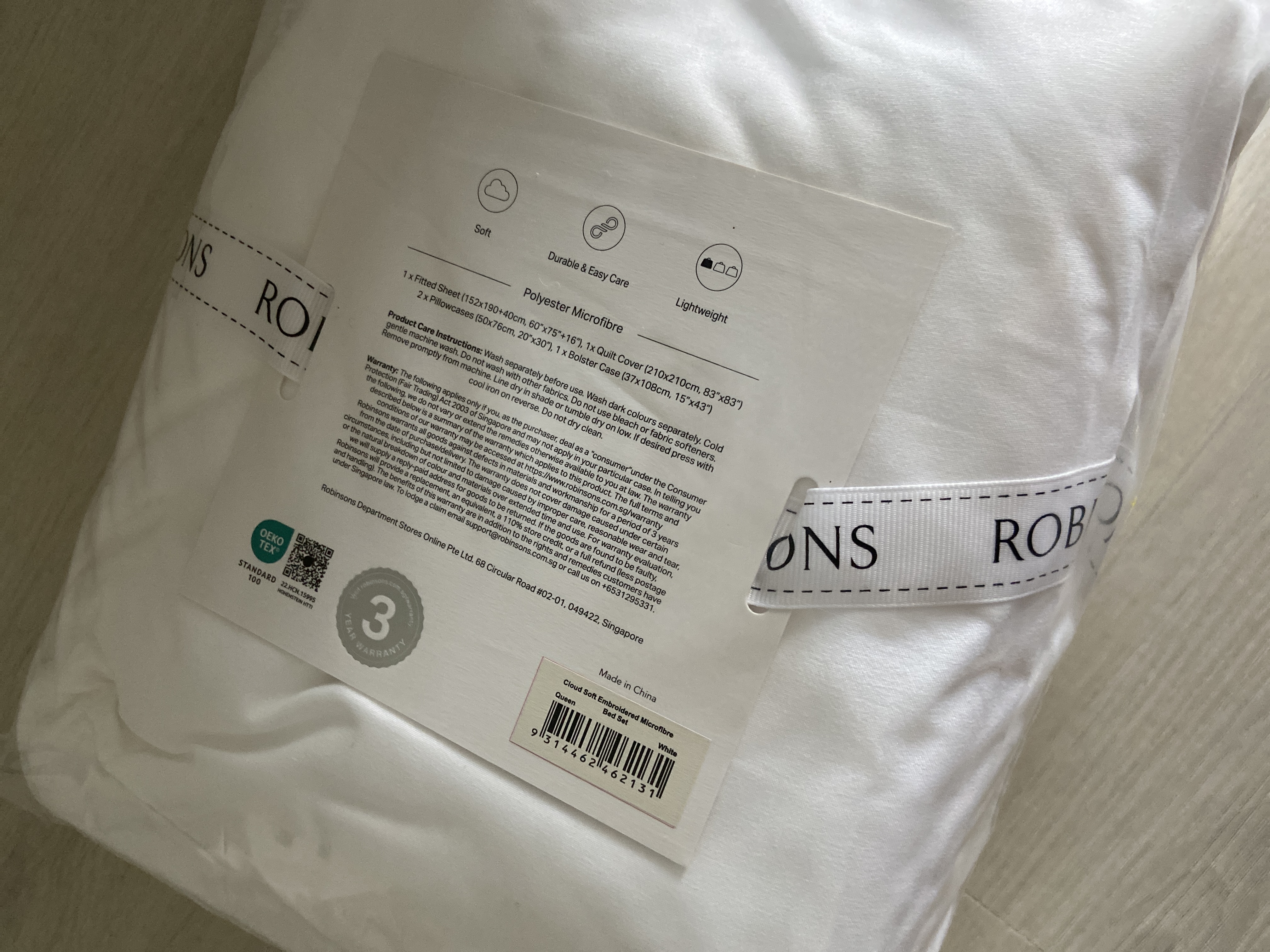 Customer home photo 1: Material is nice and suitable for the hot weather in Singapore