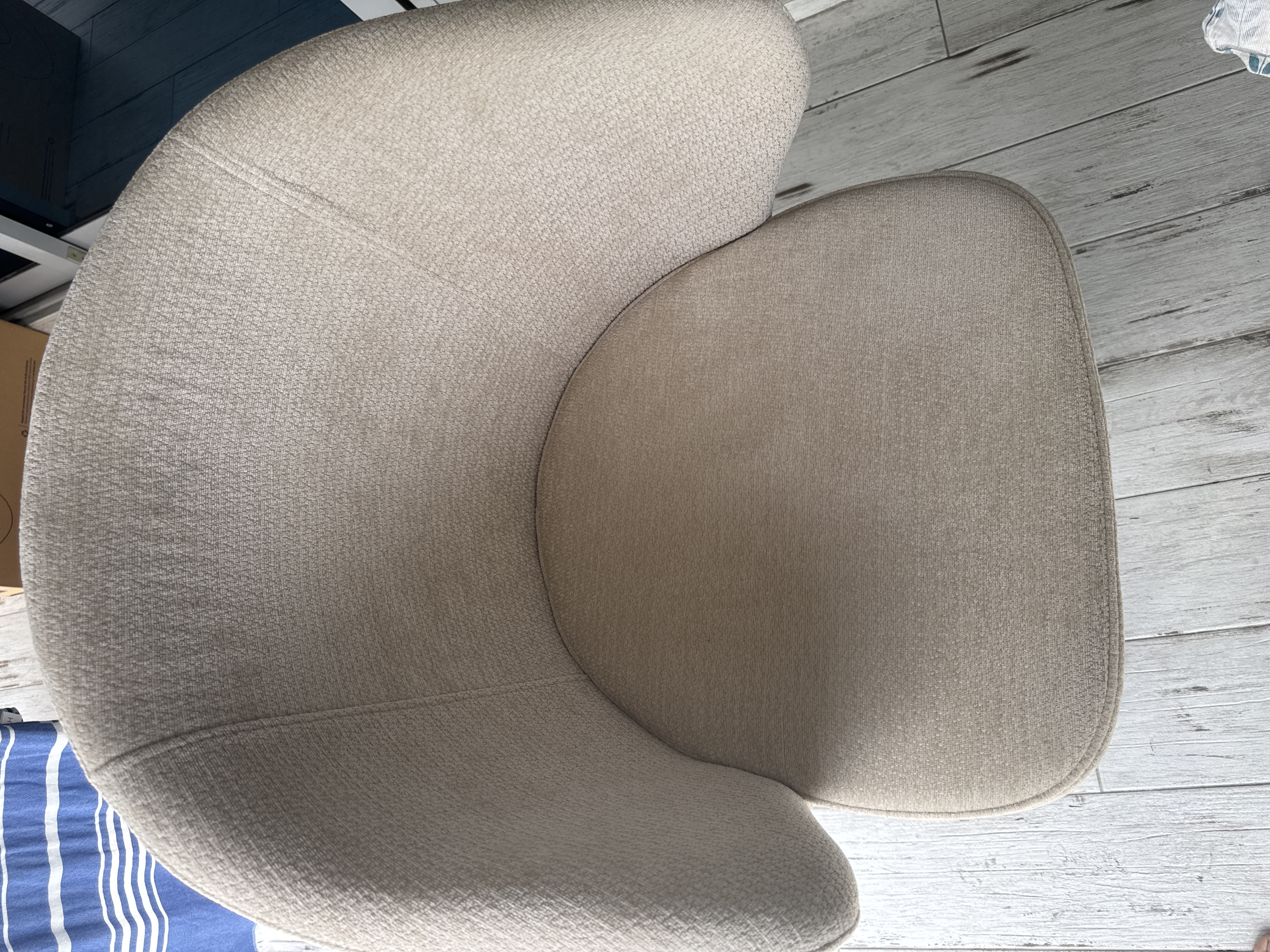 Apollo Dining Armchair - Beige, Walnut