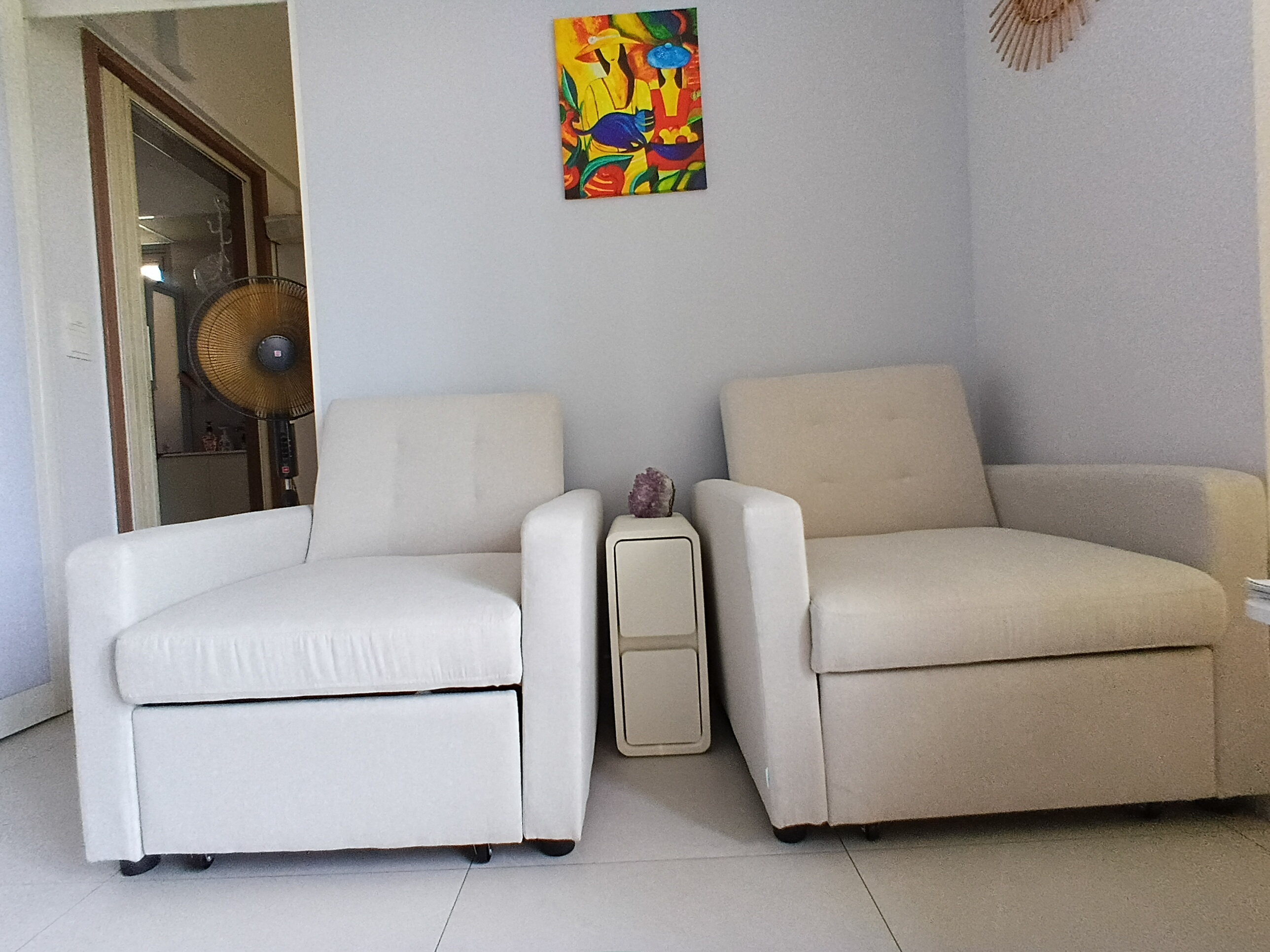 Customer home photo 1: Fits beautifully into our tiny home. Comfortable to sit and sleep. Deliverymen were fast and helpful. Delivery was very fast.