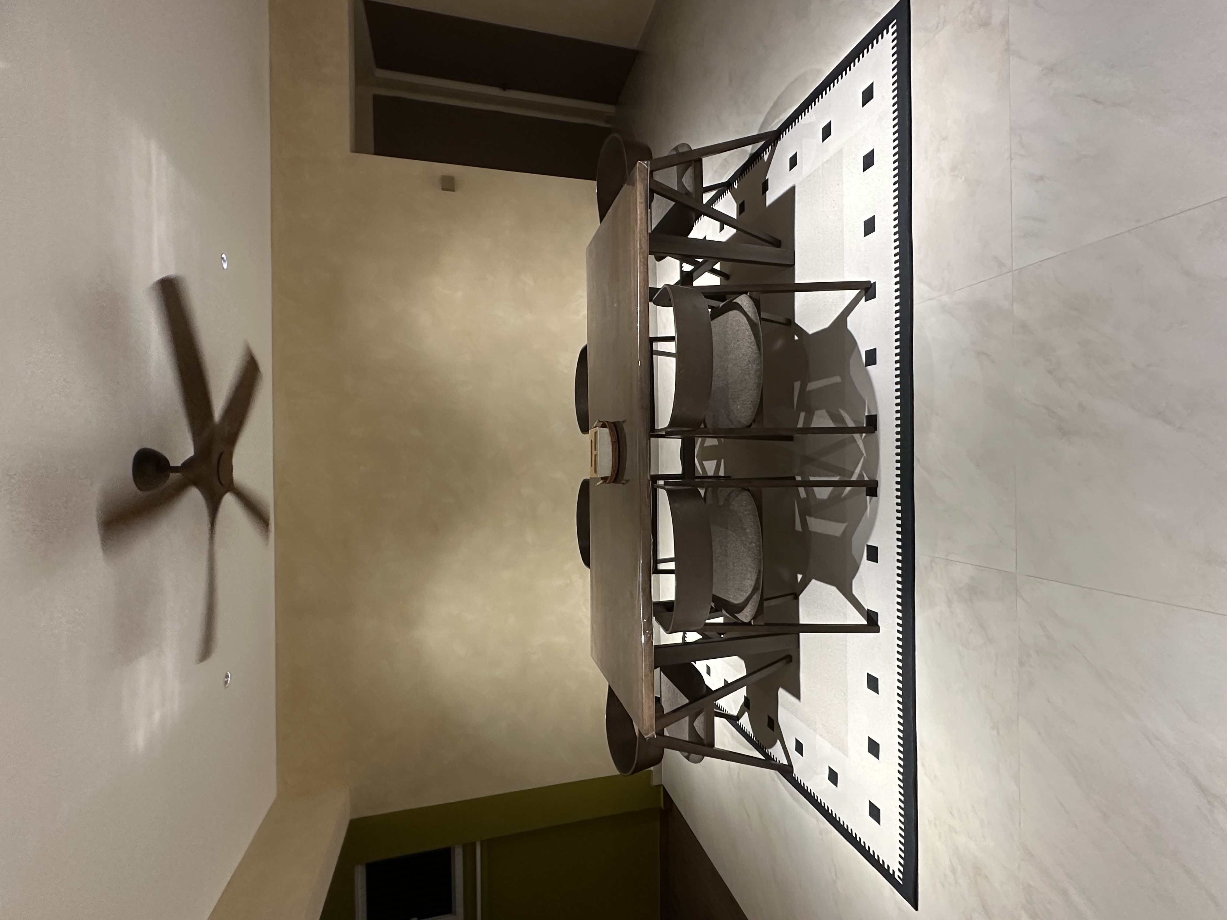 Customer home photo 2: Water resistant & easy maintenance, perfect for our dining. A statement piece yet it blends in with our home aesthetics 😍