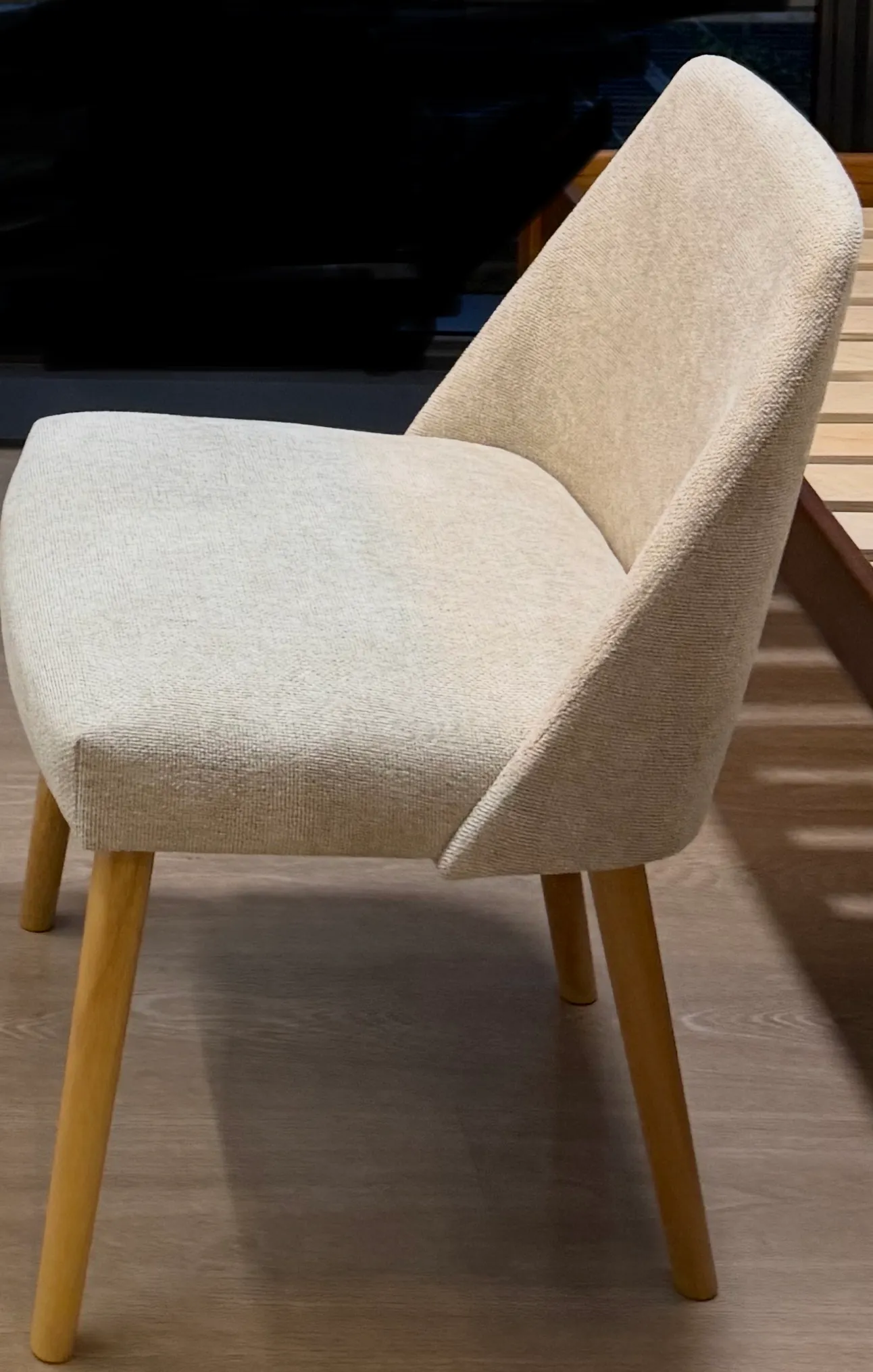 Customer home photo 1: Like this chair. Comfortable to sit. Solid chair with nice colour.
