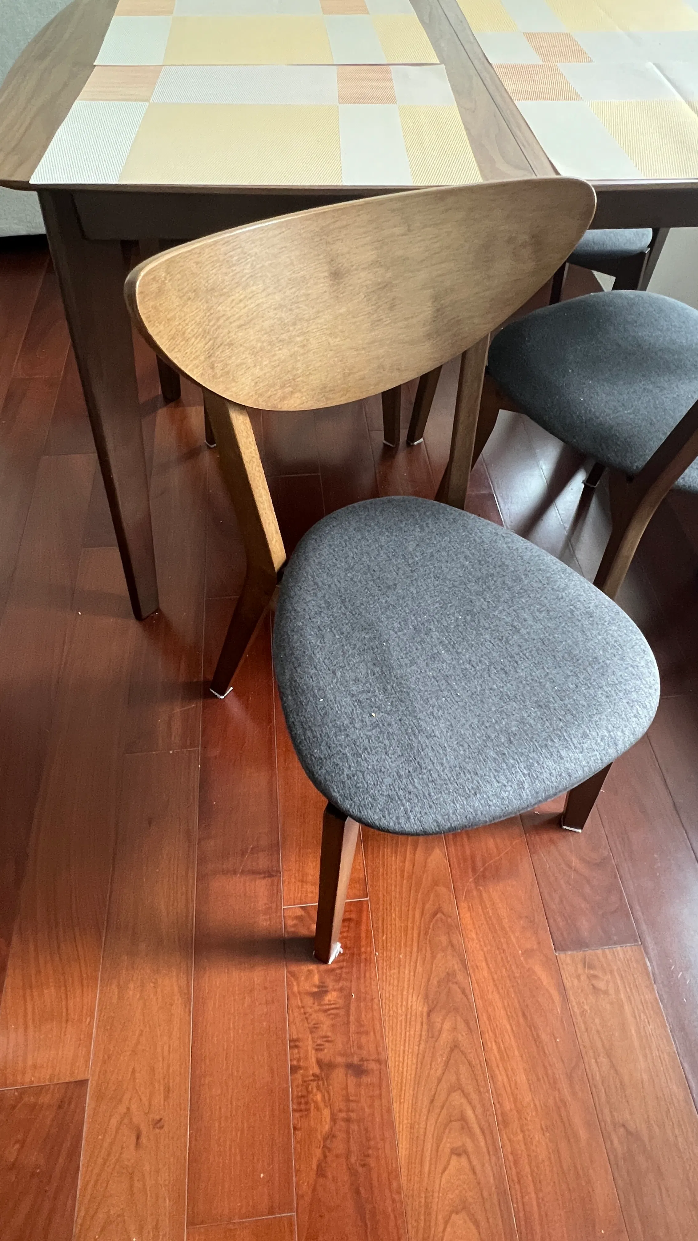 Customer home photo 29: The Harold Dining Chair is a great match for my dining space, simple, sturdy, and stylish. I like its clean, minimalist design and the solid wood frame gives it a warm, natural look.
