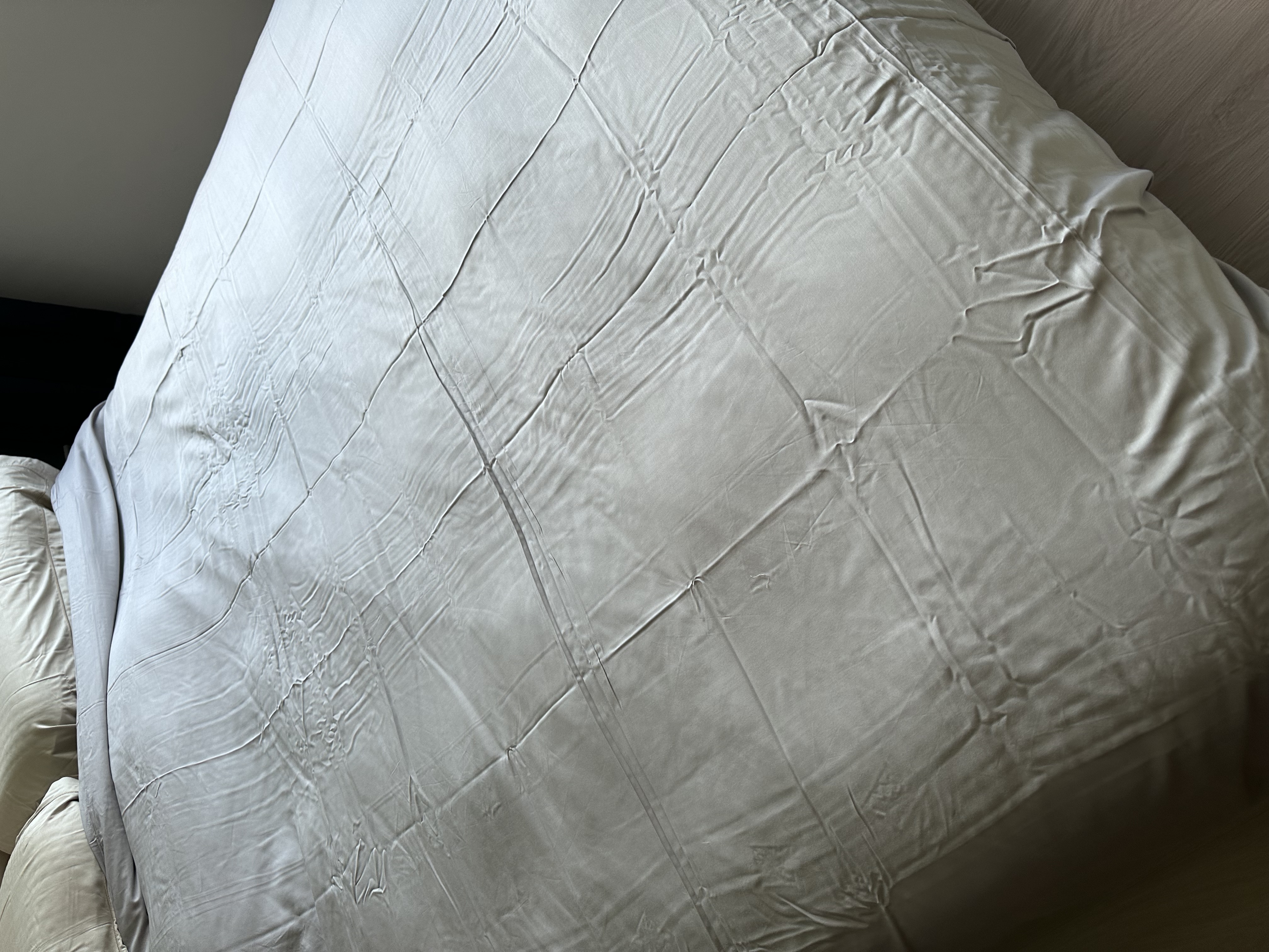 Customer home photo 1: Very soft duvet cover. 
Nice embroidery border