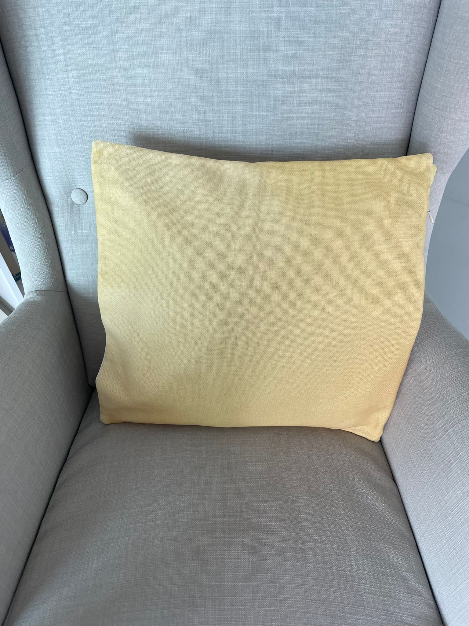 Customer home photo 11: Cushion insert has serves us well for over three years now! Paired it with the Hipvan yellow cushion cover and has lasted beyond expectations.