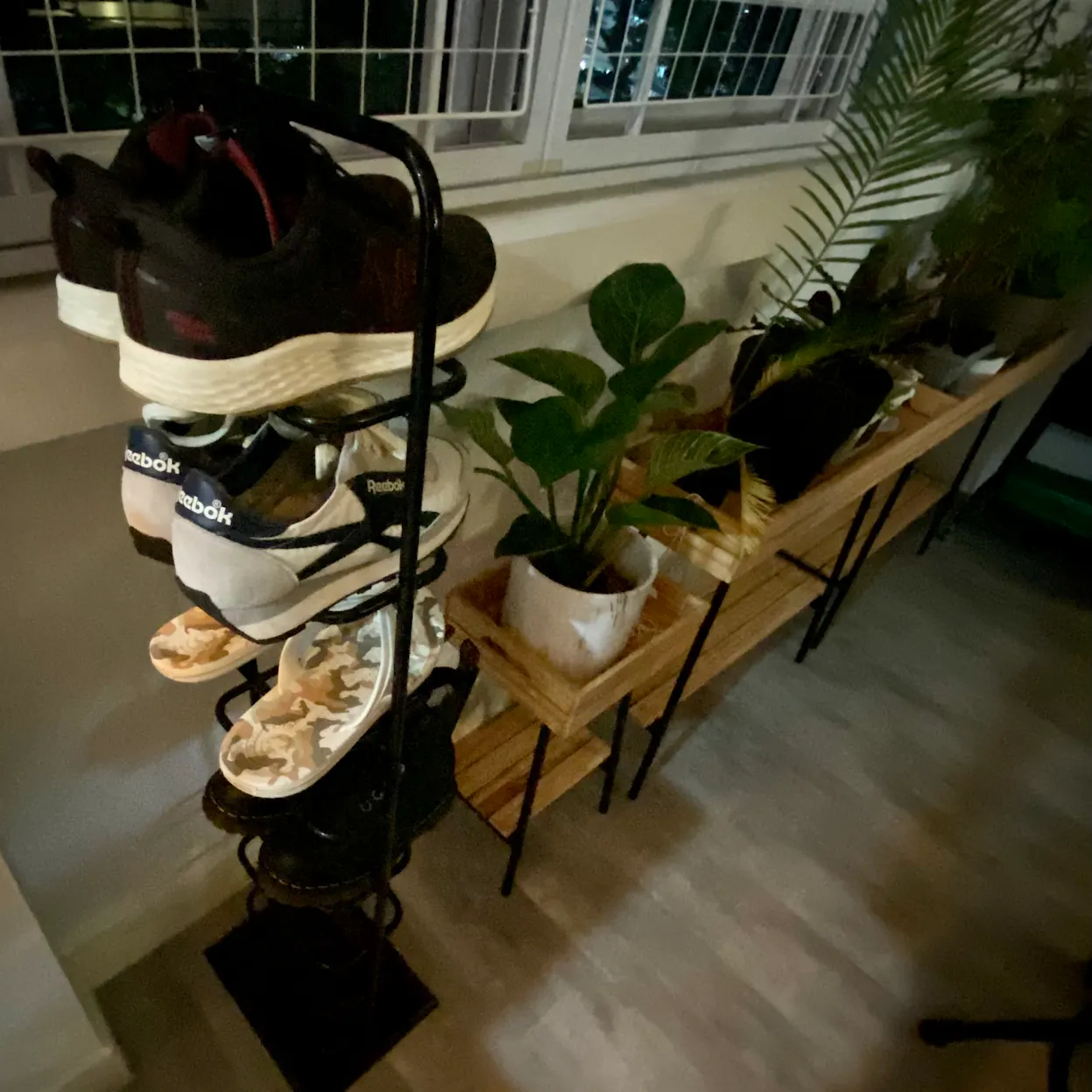 Chester Shoe Rack - Black, Walnut, Storage Essentials by HipVan | HipVan