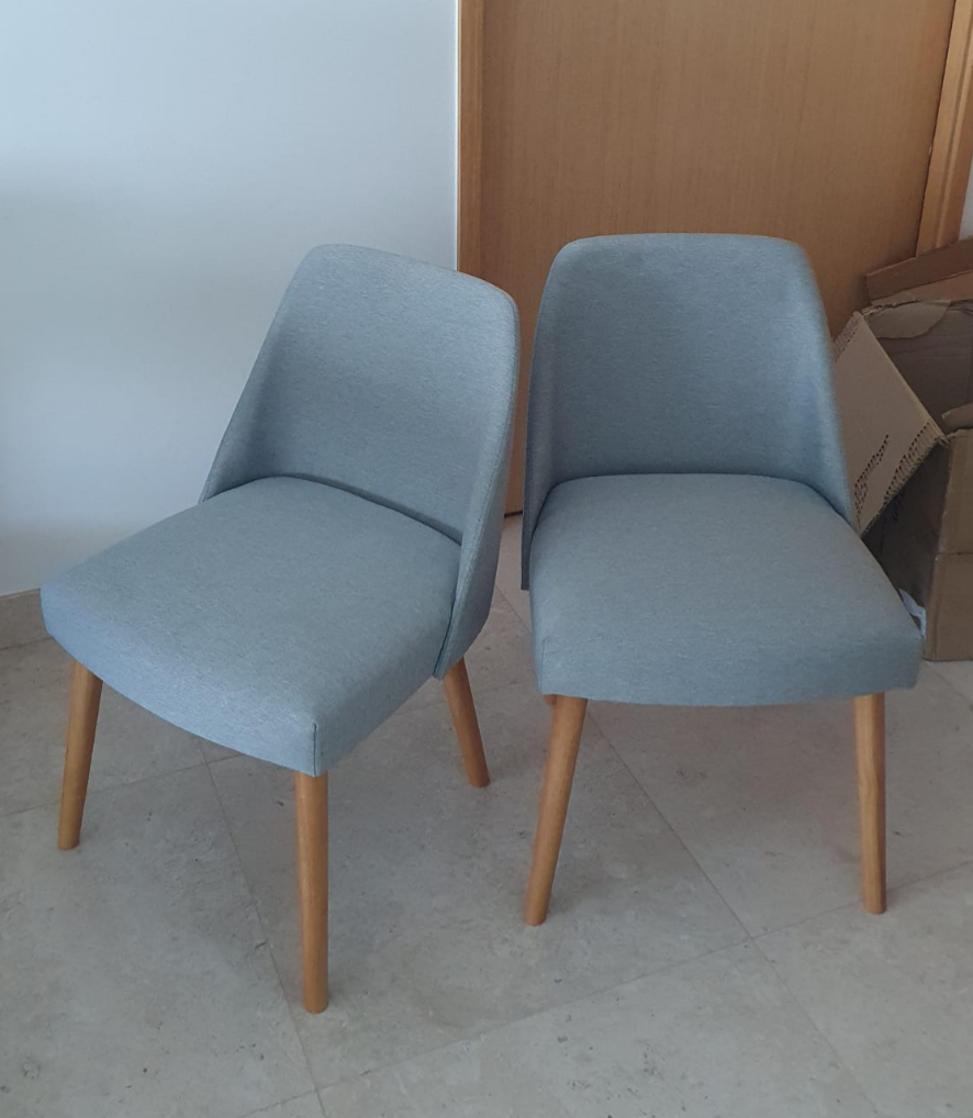 Miranda Chair - Natural, Sea Green