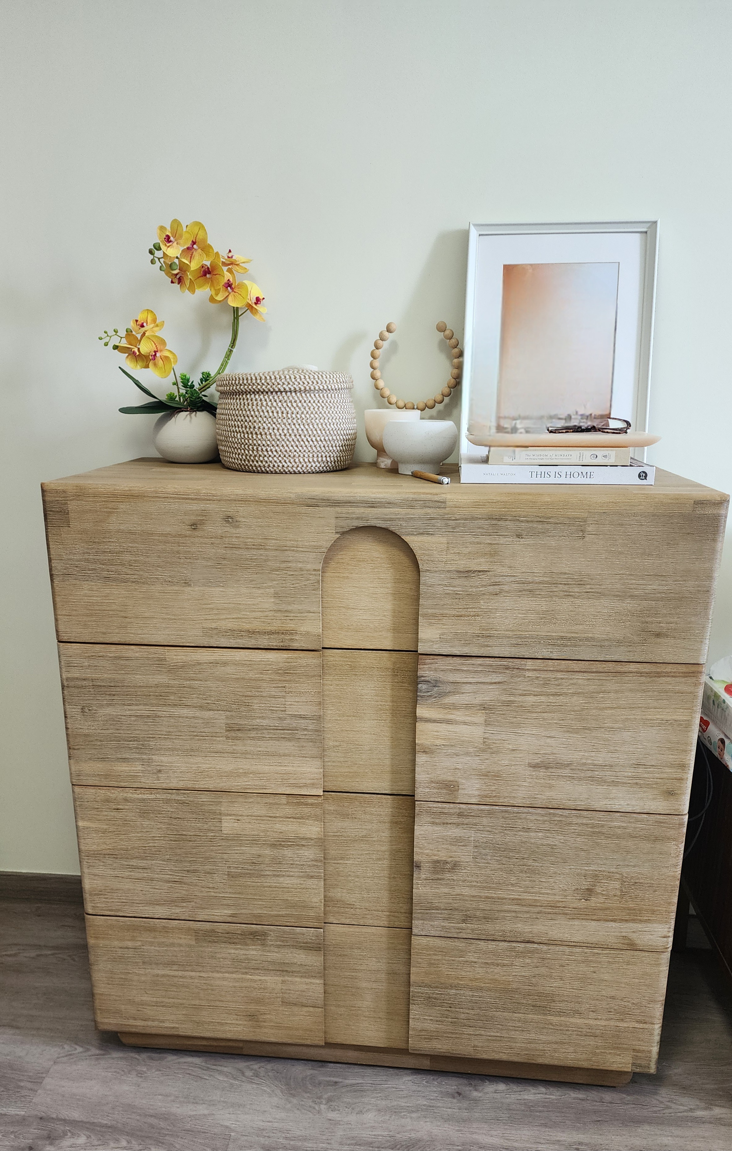 Customer home photo 1: Love the drawers. pretty decent quality. good drawer depth and delivery was fast. we had a later delivery date but customer service was great to give an earlier slot when we asked if there was any.