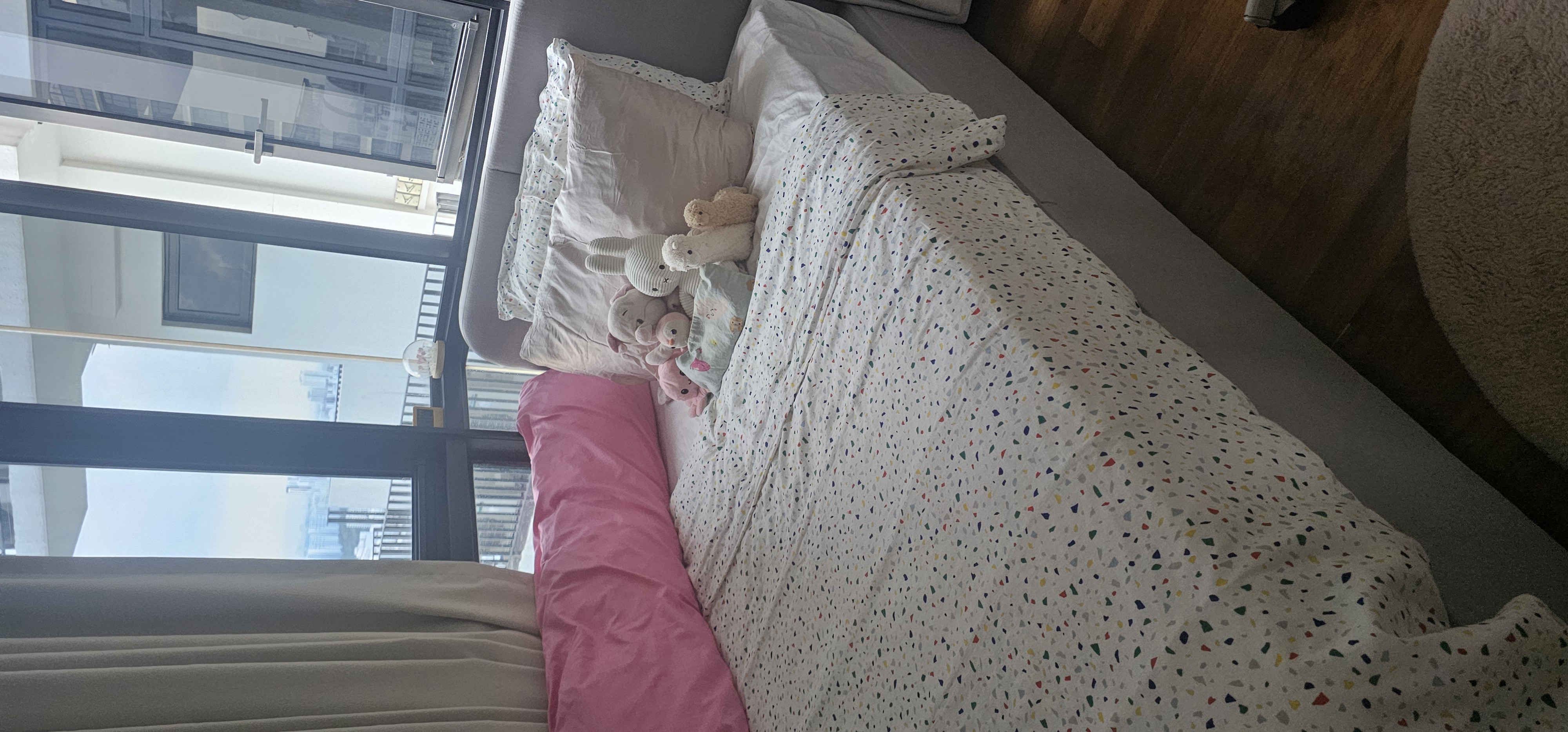 Customer home photo 7: Really pretty and classy looking. Makes the room look chic instantly. Storage is sufficient. Just that there is no board in the storage as the base, only a piece of cloth.