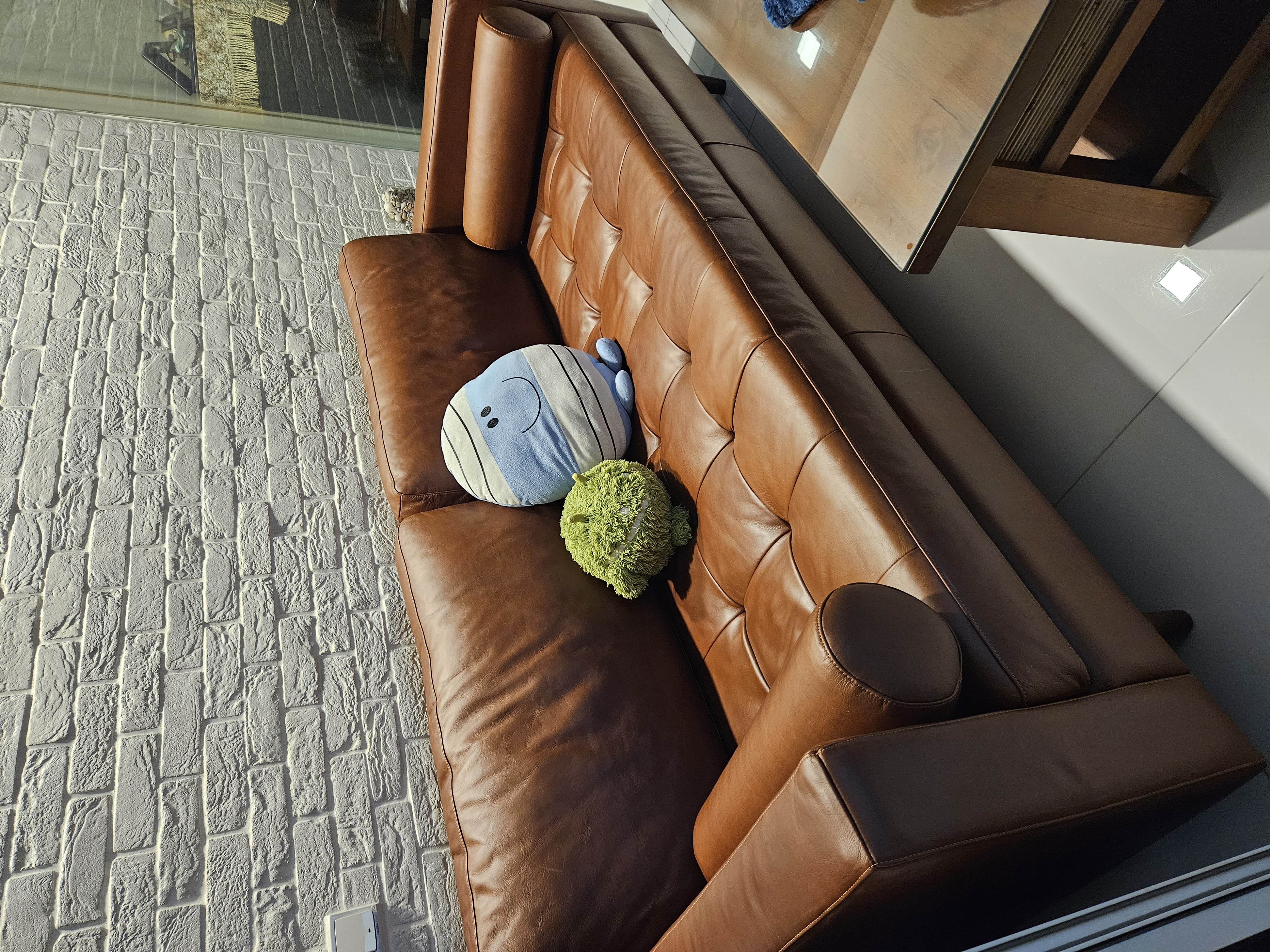 Customer home photo 2: Nice colors, firm seat and would support.