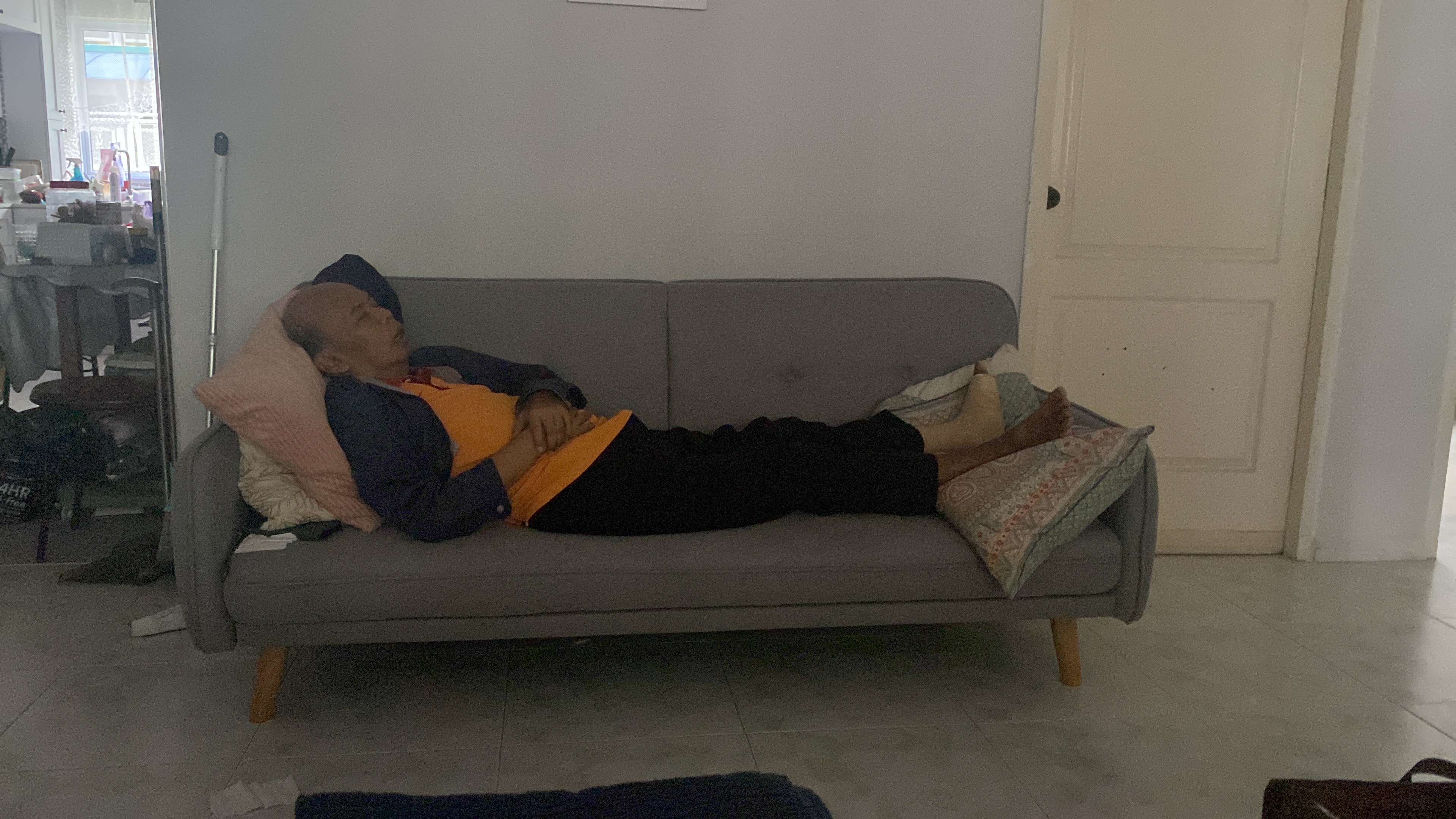Customer home photo 5: My husband who is recovering from his leg operation is loving the sofa bed.