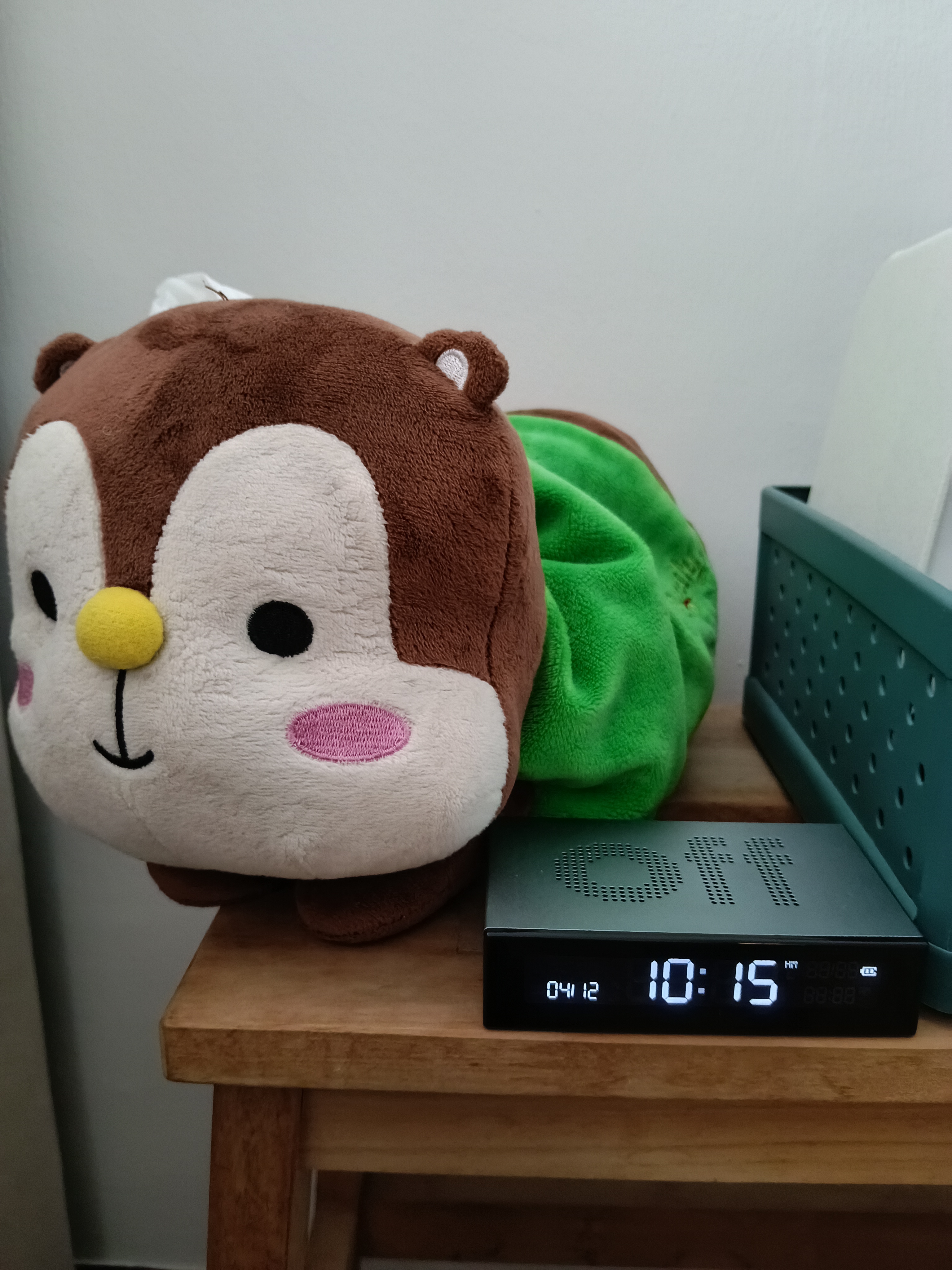 Customer home photo 1: Fits into small spaces and works well as an alarm clock.