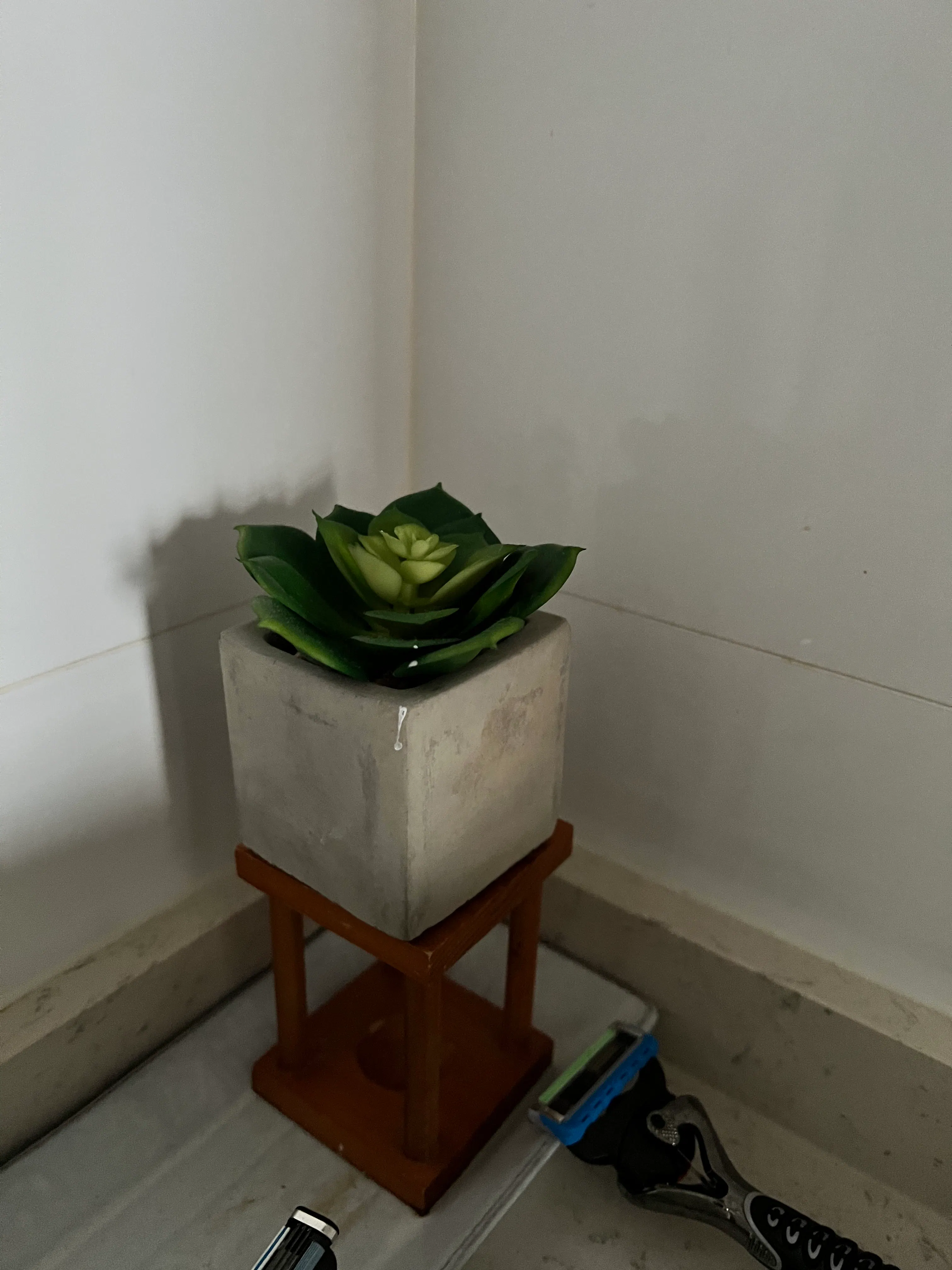 Customer home photo 5: Cute faux planter. Looks very real too. Bought a set of them