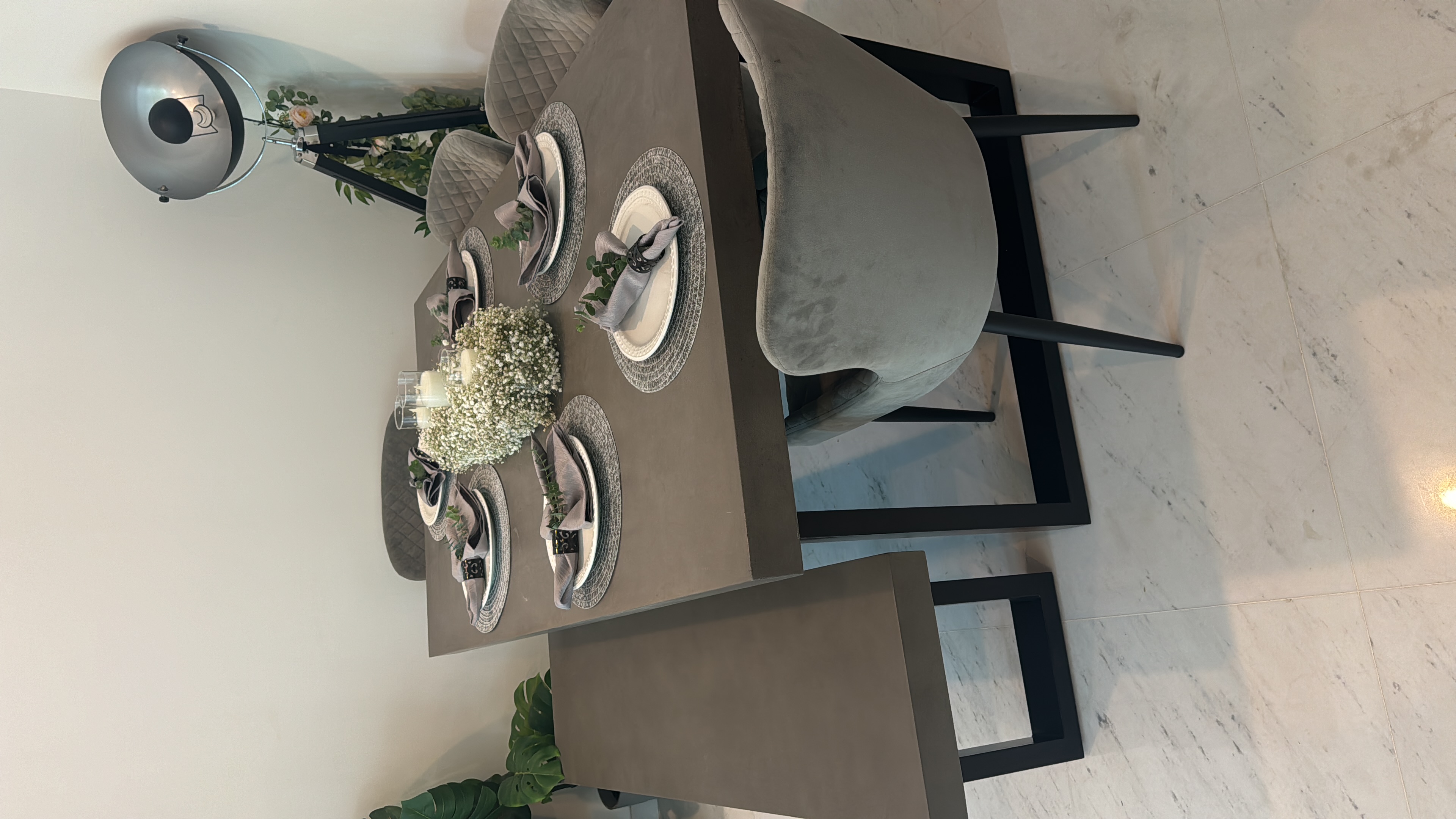 Customer home photo 2: Loved the table so much we just bought the bench , delivery guys do every thing for you