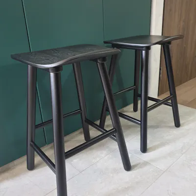 Customer home photo 12: Very nice n sturdy high stools n just nice height for my 90cm high island counter. Thk you for very prompt and gd delivery too. Came installed and well packed.