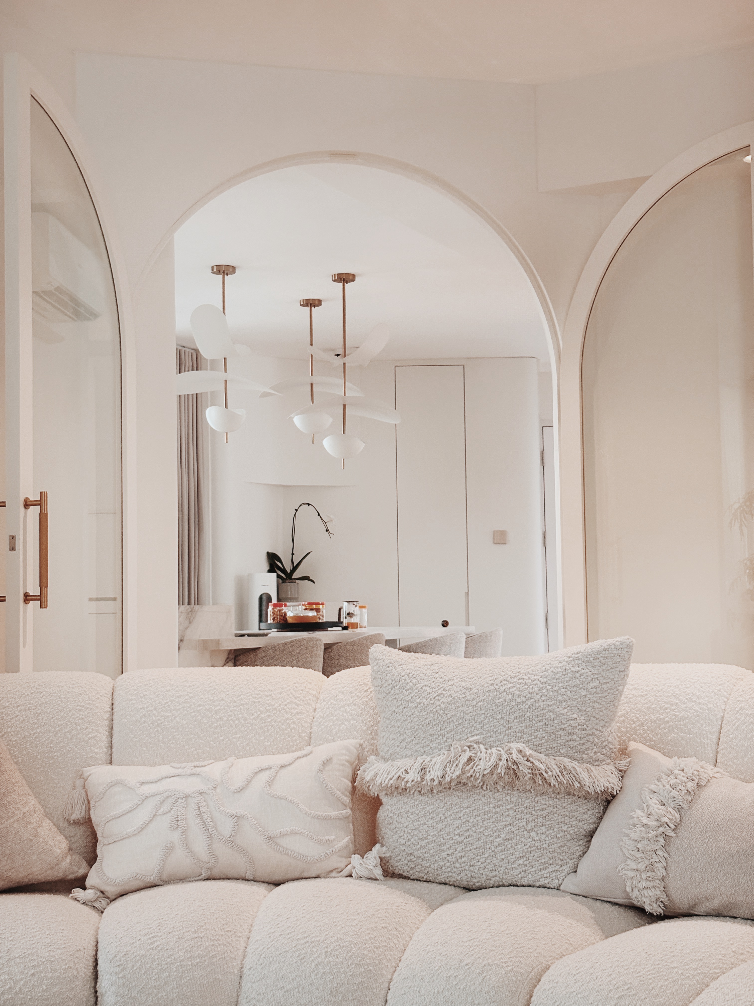 Customer home photo 1: The curve sofa save space and cater for more pax to sit. It’s really lovely