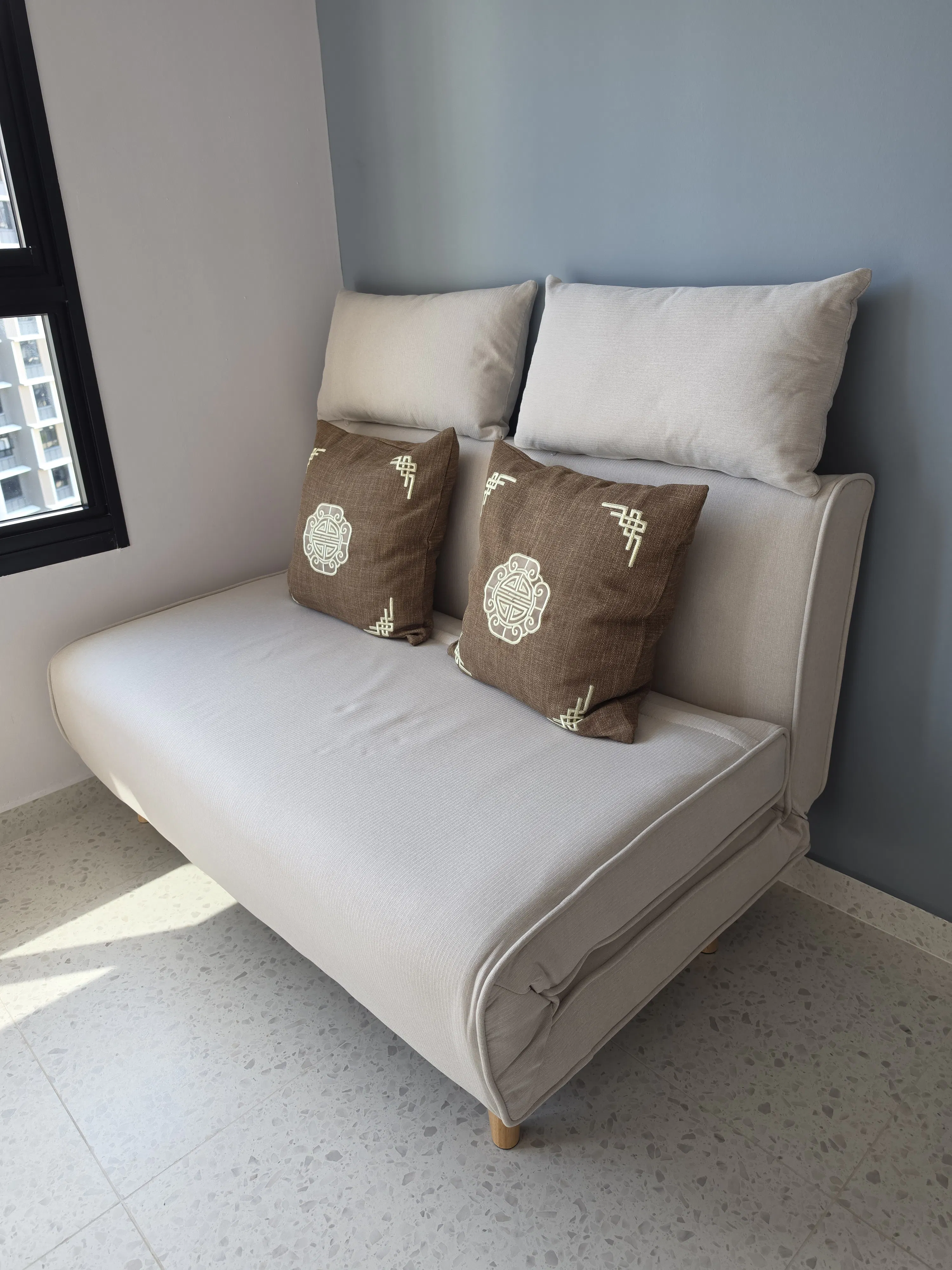 Noel 2 Seater Sofa Bed - Oatmeal