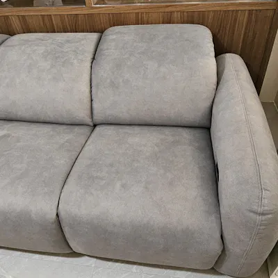 Customer home photo 6: The fabric feels so soft and comfortable and the sofa looks great. Very happy with the purchase!
