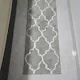 Lattice Long Floor Mat - Grey
