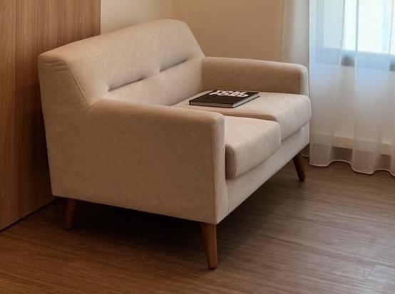 Customer home photo 1: The sofa is very comfy and nice. Highly recommended.