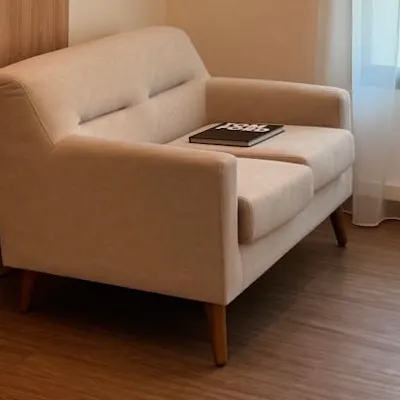 Customer home photo 1: The sofa is very comfy and nice. Highly recommended.