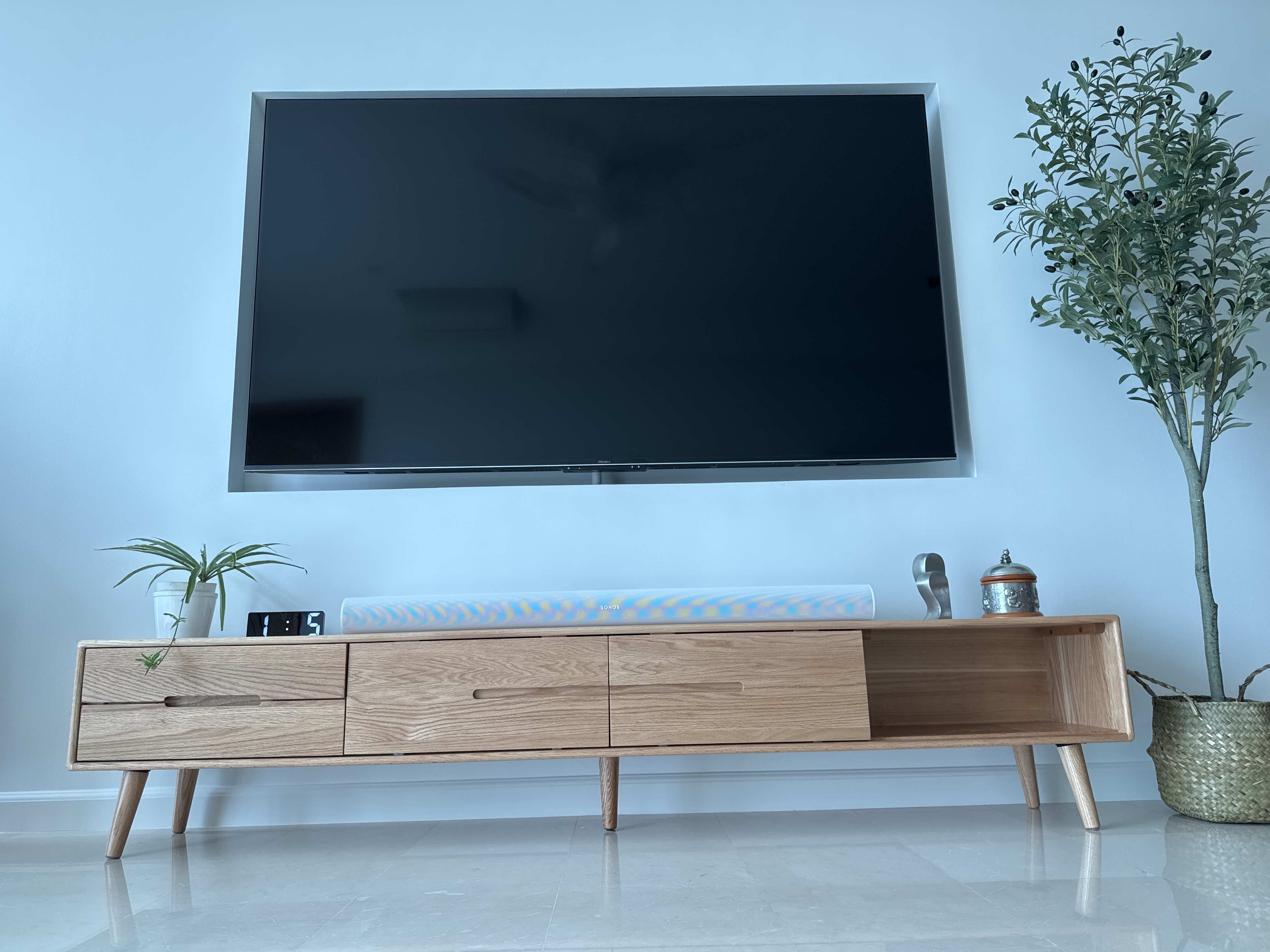 Beau TV Console 2m - Oak