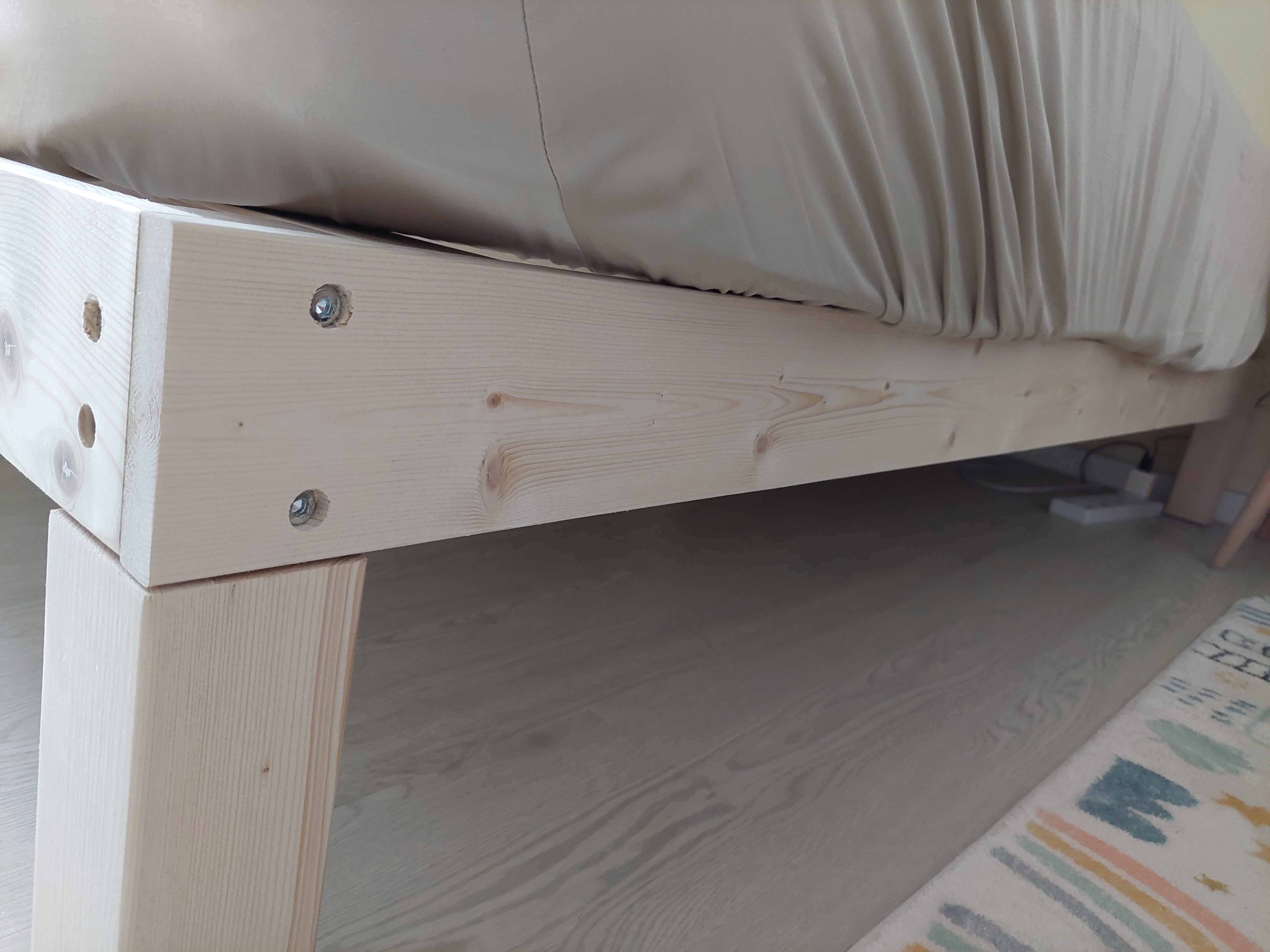 Customer home photo 9: Solid wood and fits the mattress nicely