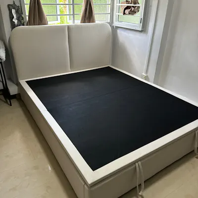 Customer home photo 26: Item was well delivered and is sturdy! Installers were quick and clean in assembly and provided clear instructions