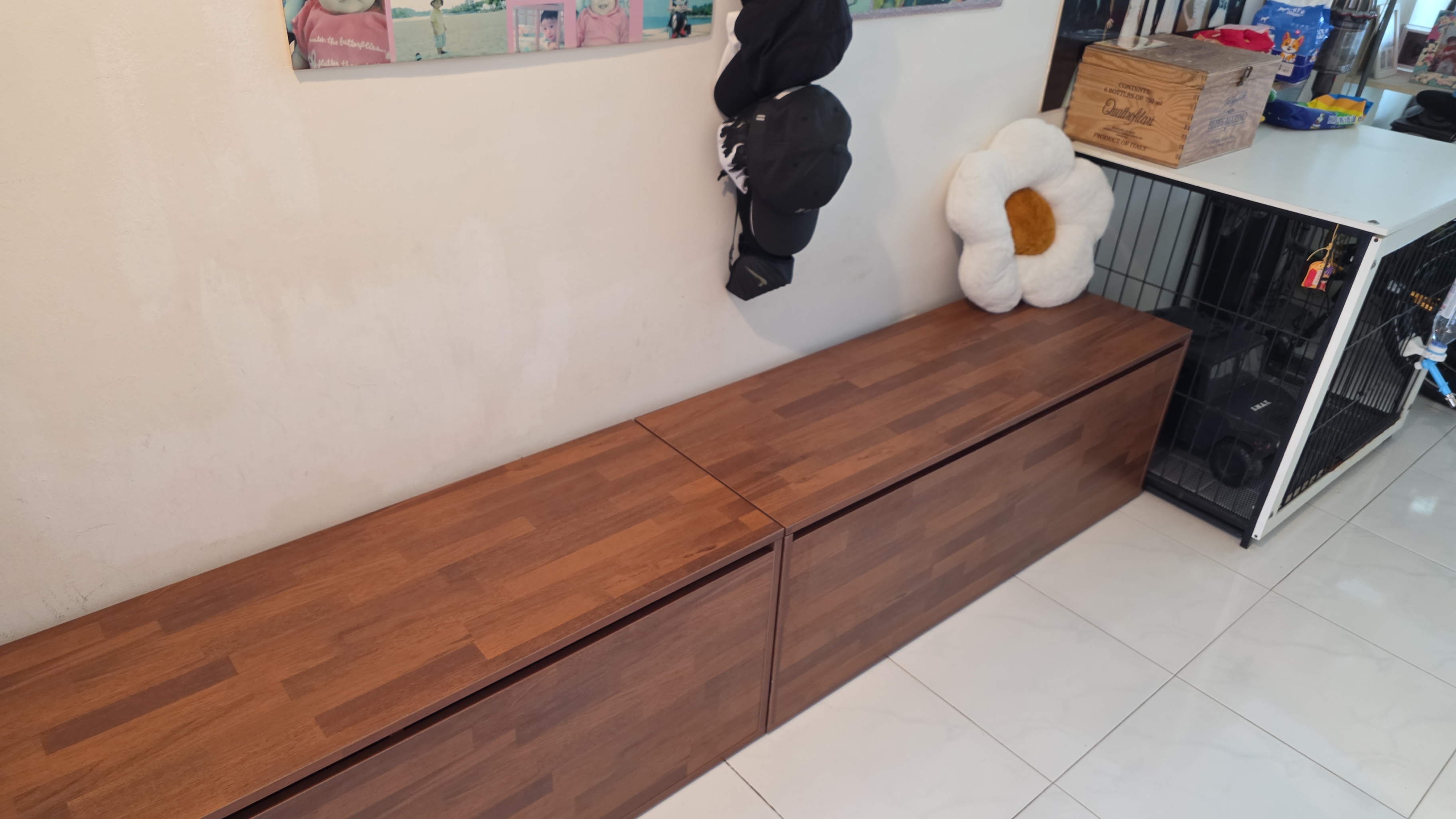Benno Modular Storage Bench 1.2m - Walnut