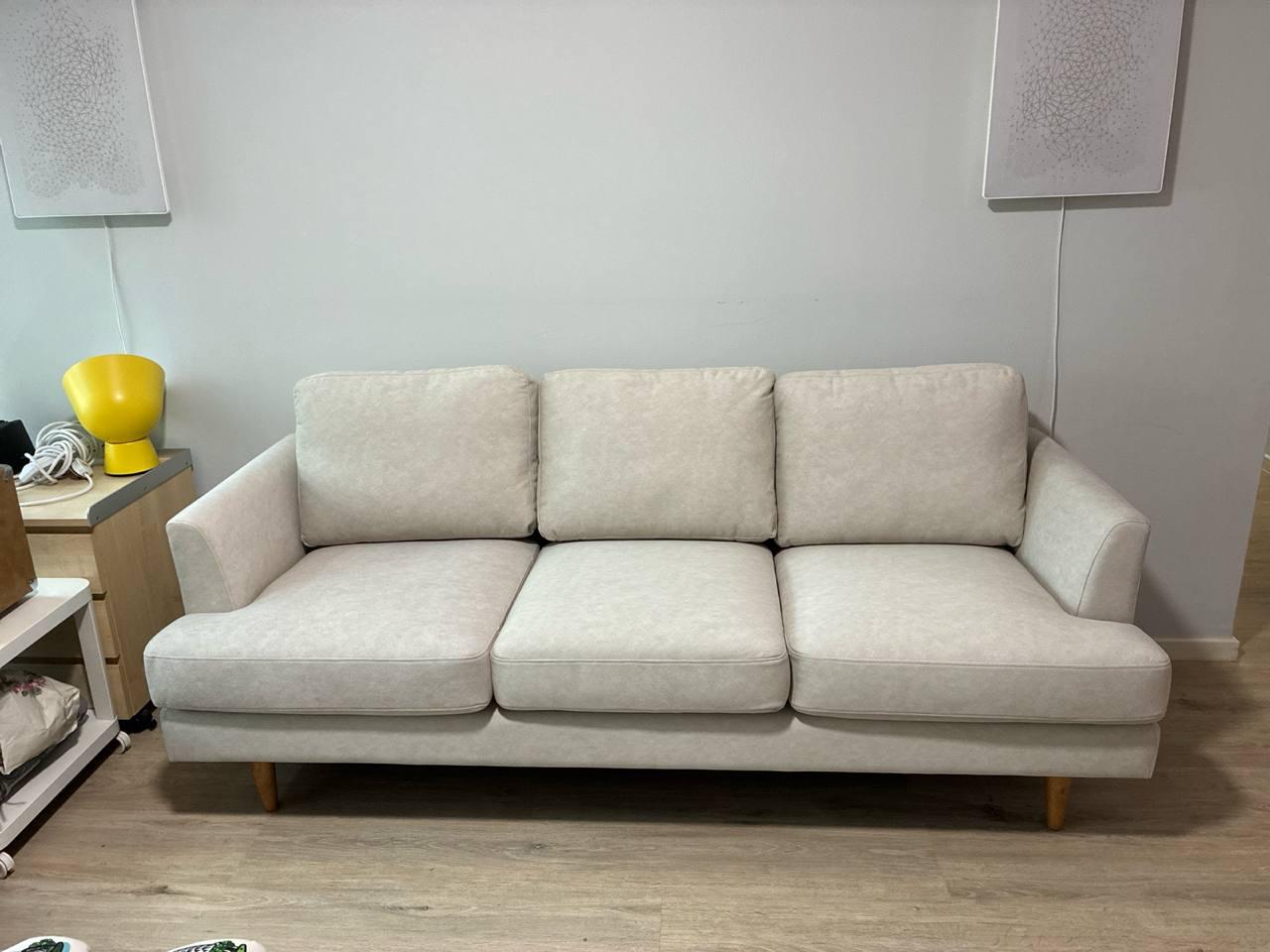 Customer home photo 1: We do like the firmness and overall aesthetic is pleasing. Nothing so far has jumped out as being shoddy or badly made, although that's only something i will know in time.