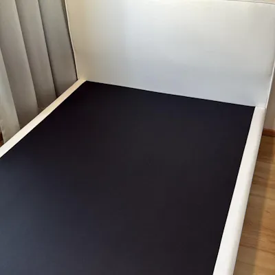 Customer home photo 1: Love the oat colour and fabric that matches our room perfectly. Delivery team is on time, dismantled and put up the new frame quickly 👍🏻
Fuss free and smooth experience with Hipvan!