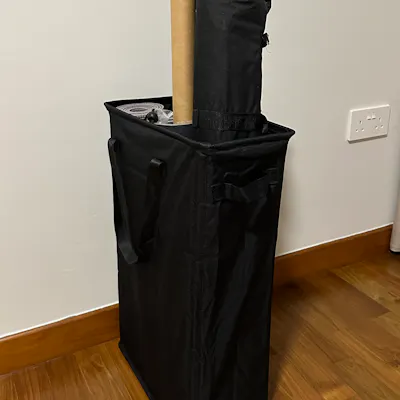 Customer home photo 2: love it. sturdy enough and i use it for yoga mat & tripod holder