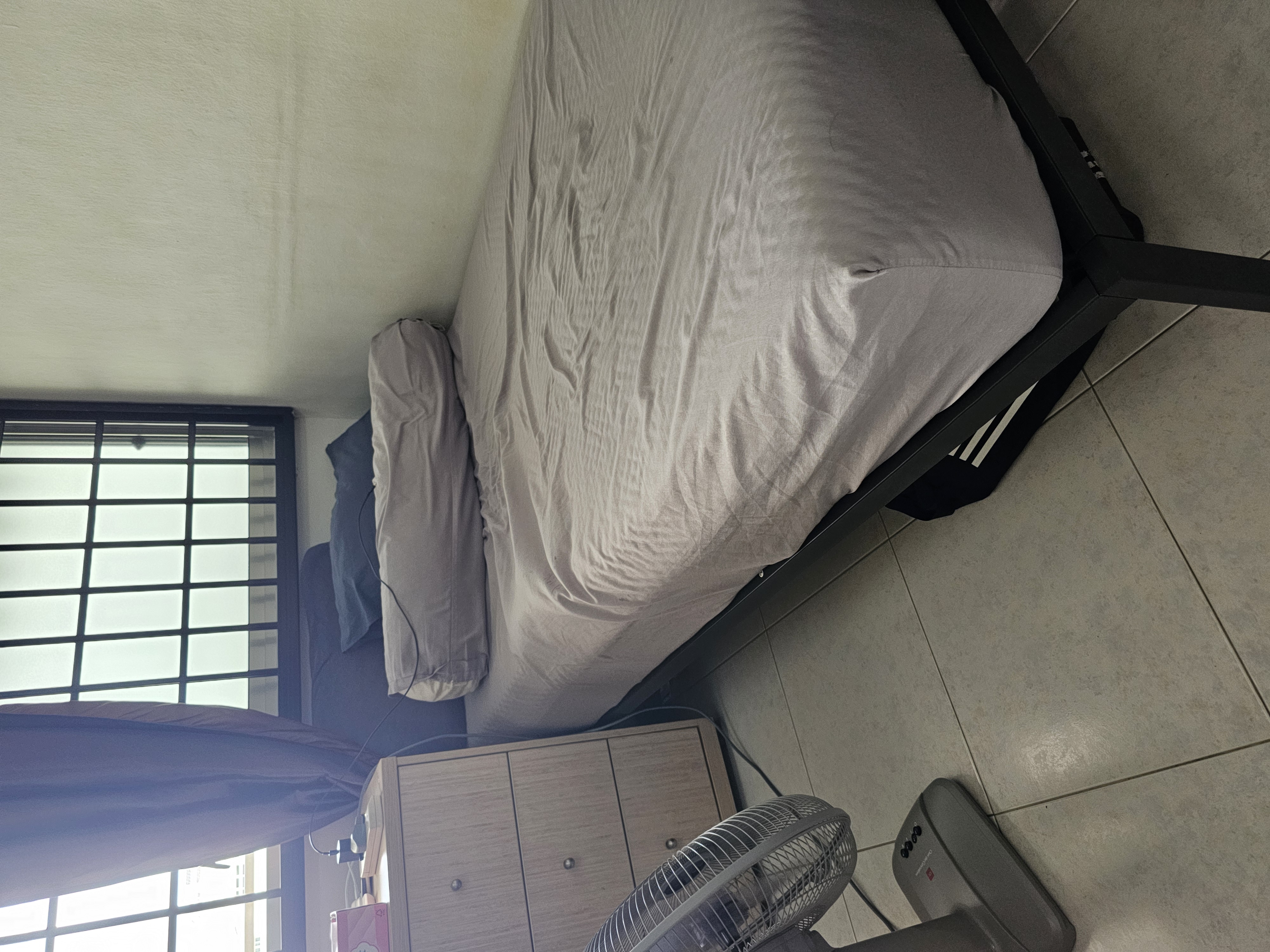 Customer home photo 2: Clean and minimal looking. Bed frame is sturdy. 10/10
