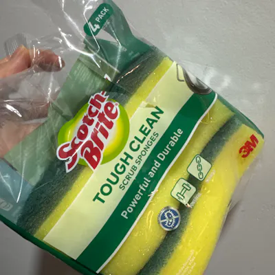 Customer home photo 5: good sponge that lasts quite a while. definitely better quality than most sponges out there