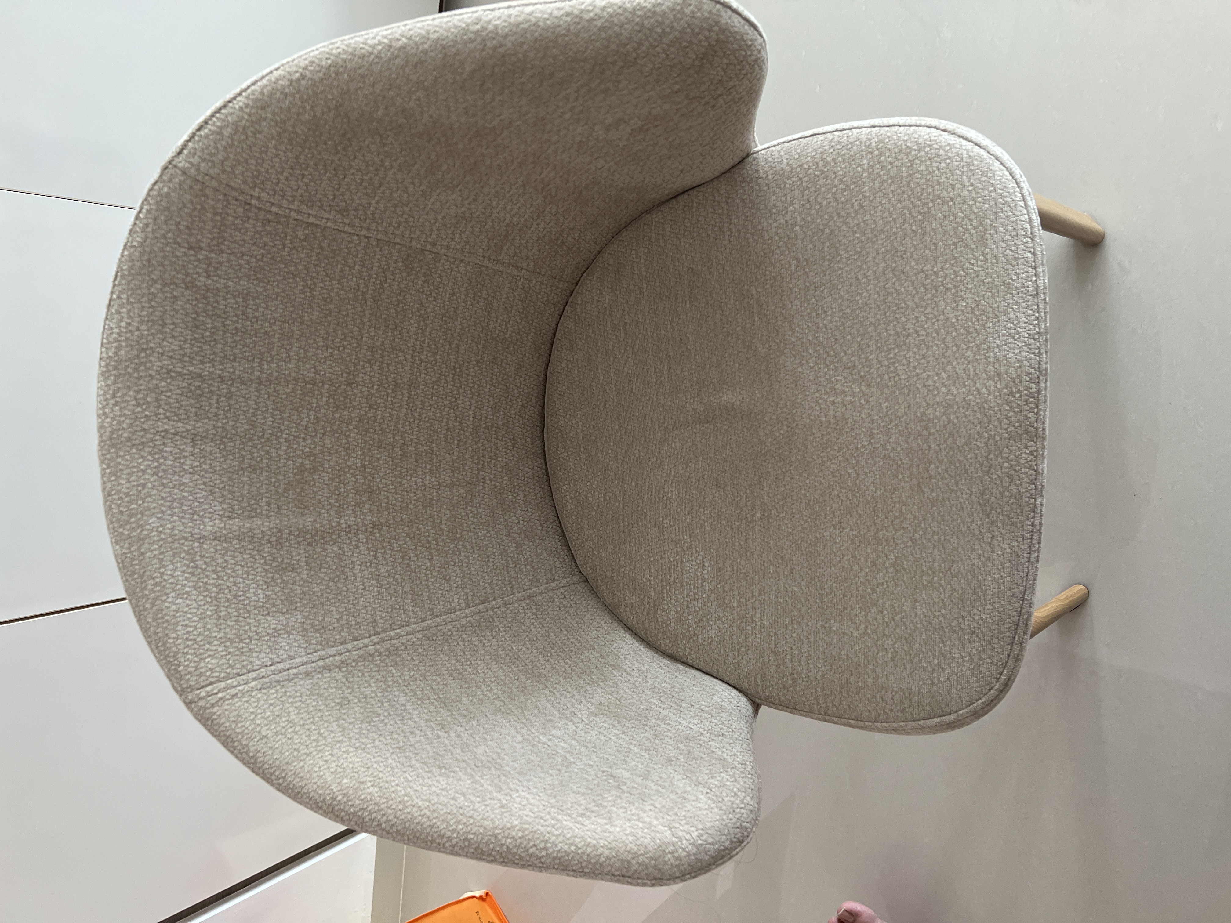 Apollo Dining Armchair - Beige, Oak