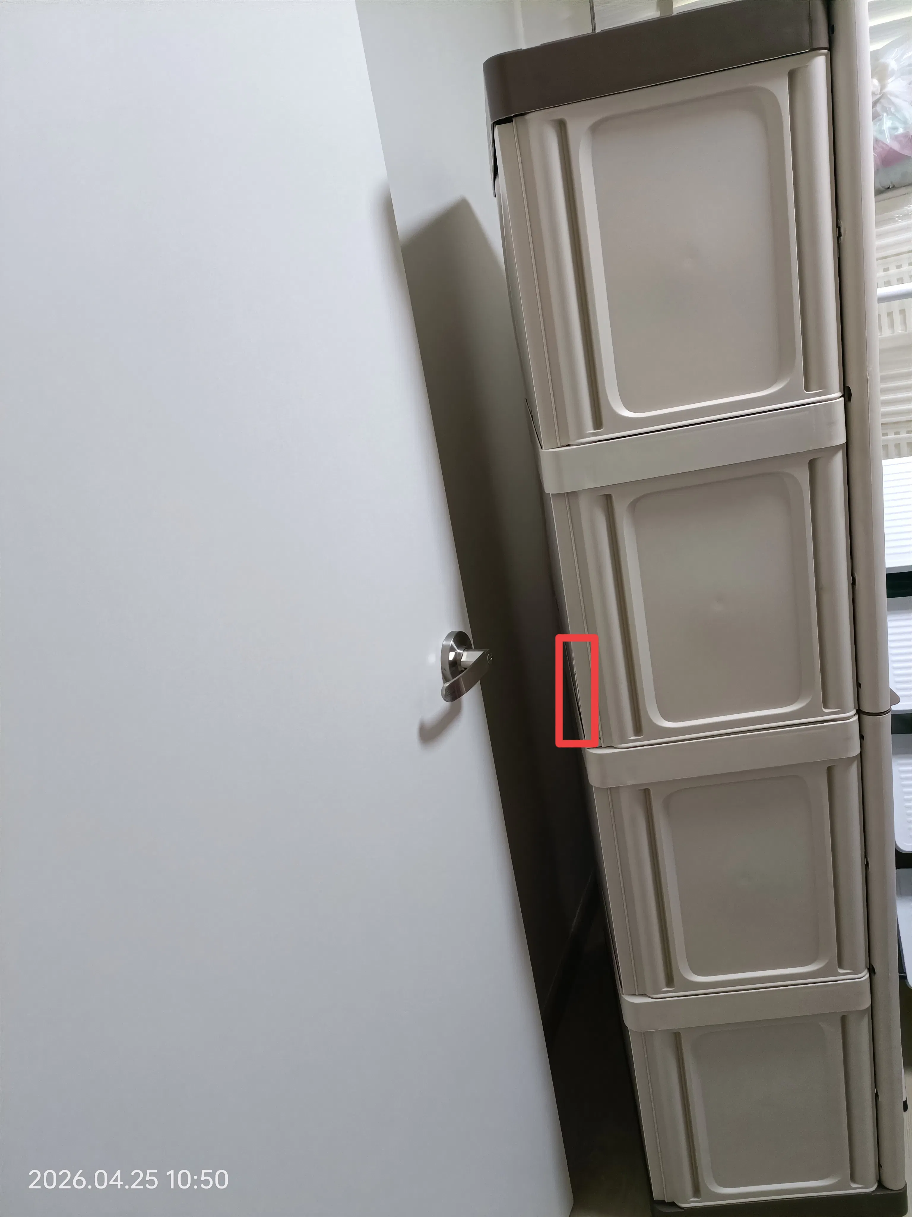Customer home photo 1: It fits well in my utility room. Nice design and I like the colour combination which matches my home theme. Though there's a defect after checked, I'm quite satisfied with the service recovery.