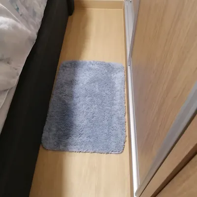 Customer home photo 4: Feels so fluffy to step on first thing in the morning. Colour matches my bed frame