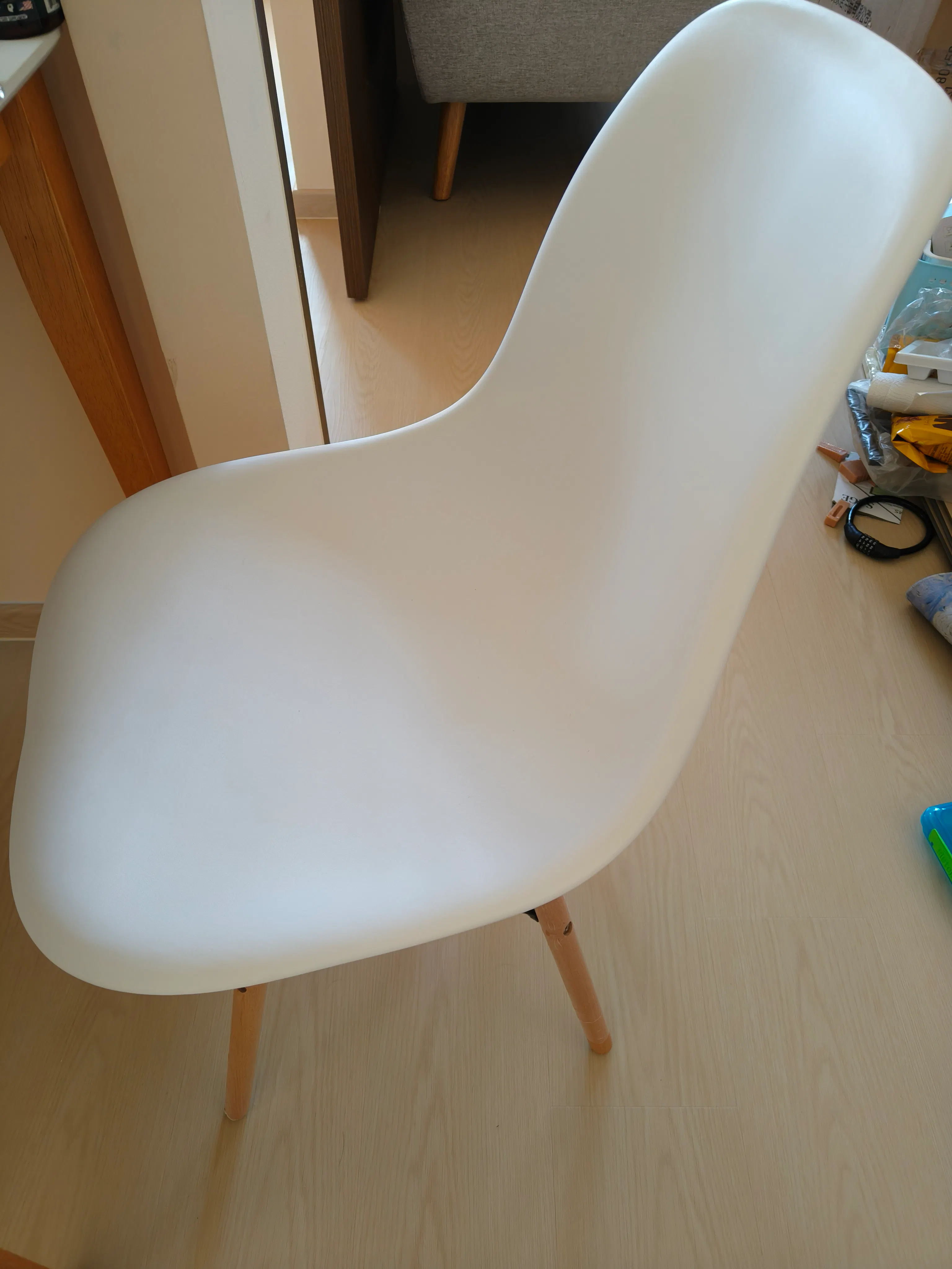 Customer home photo 31: The chair is very simple yet comfortable to sit on. Thanks for your help.