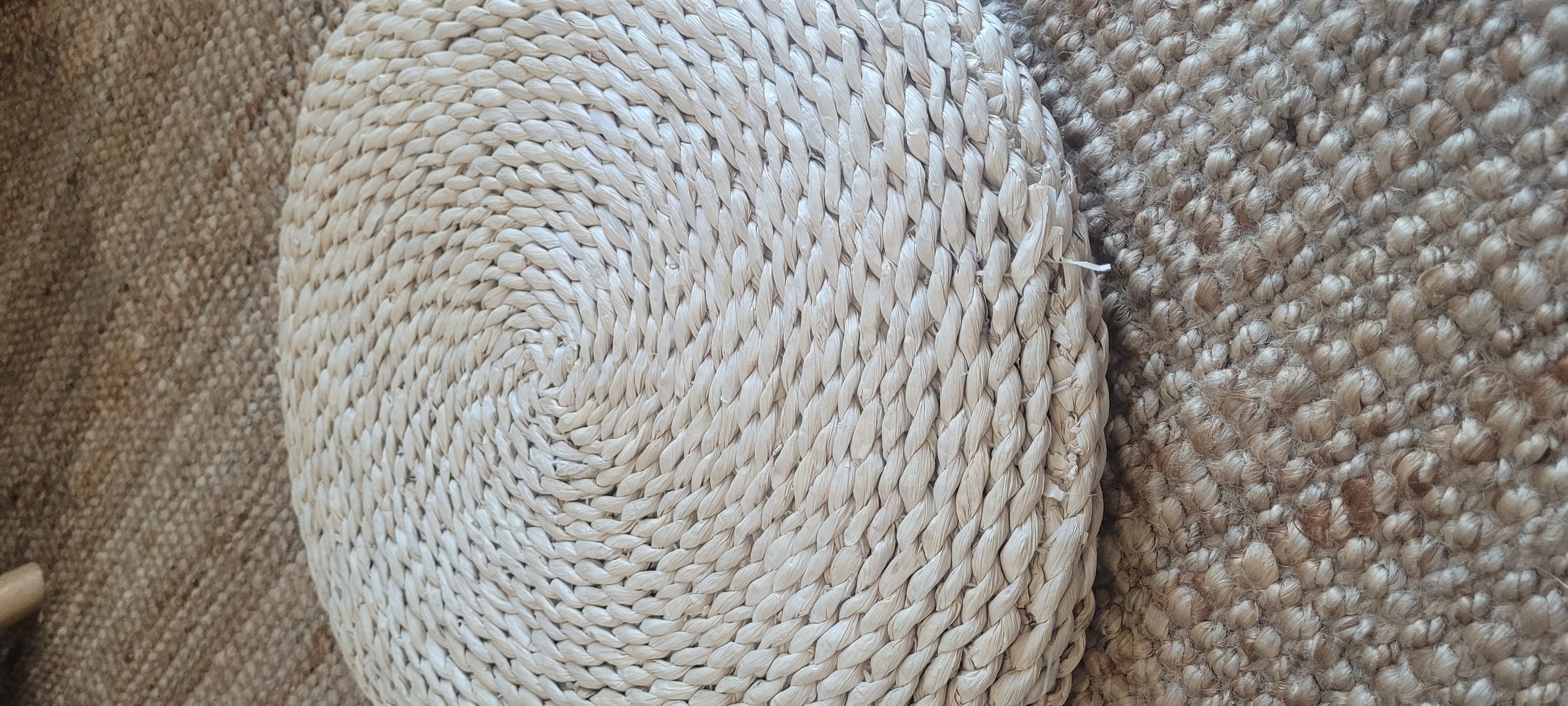 Customer home photo 2: Easy Floor cushion for dining or tv watching. Not the most comfortable but when used with a soft cushion it looks good and add some style to your setting