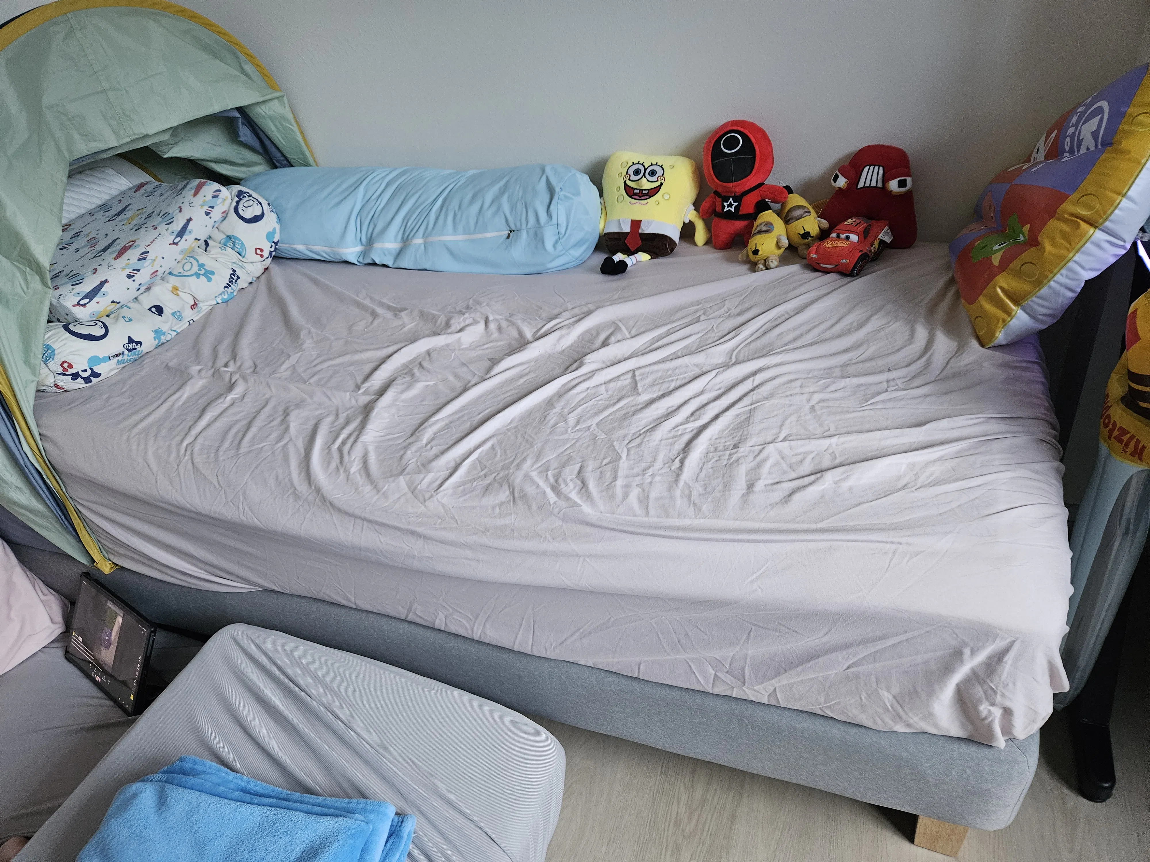 Customer home photo 11: Mattress is medium firm. Good for kids.