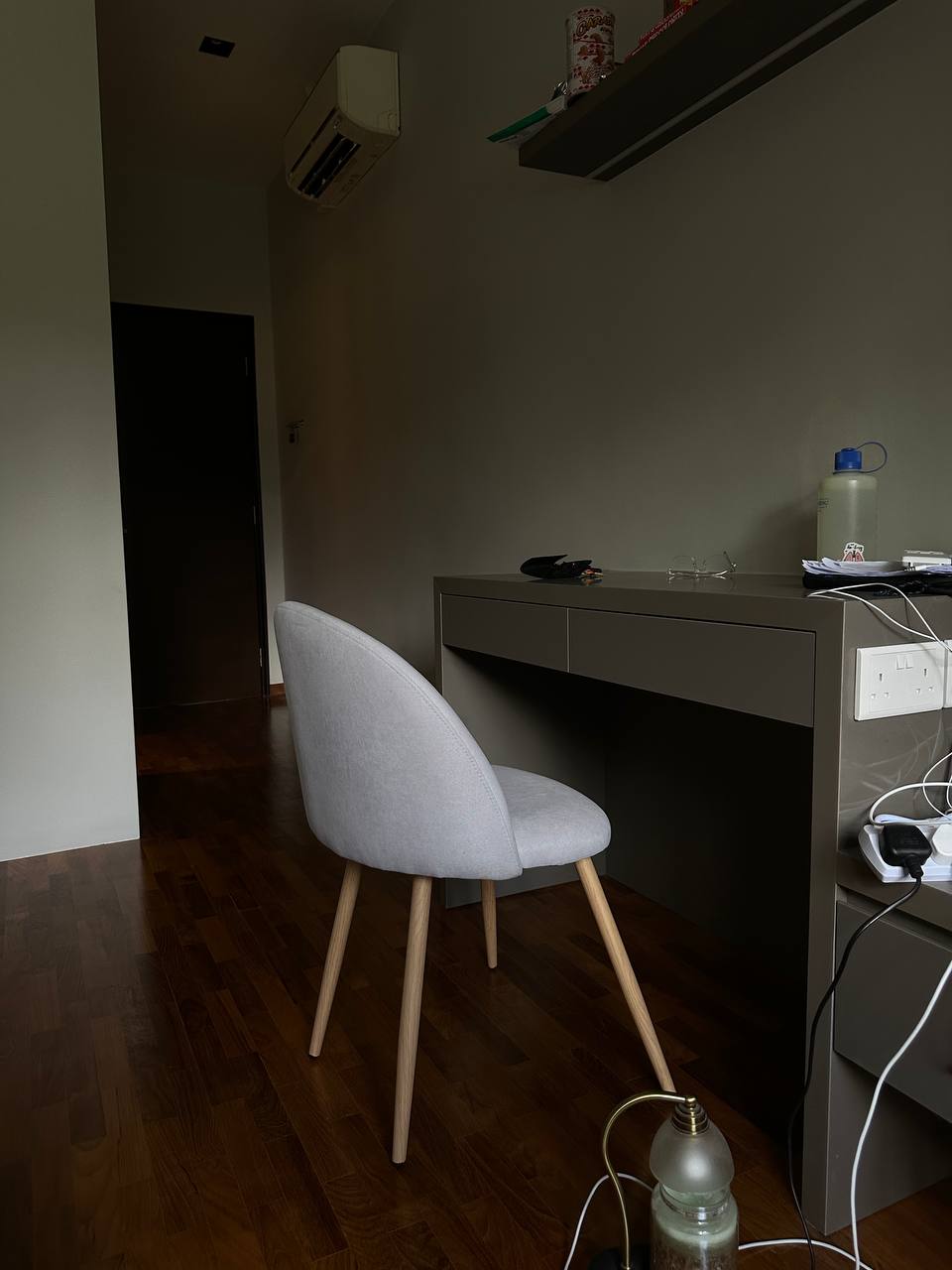 Customer home photo 7: chair is very sturdy! i like that it fits the style of my bedroom.