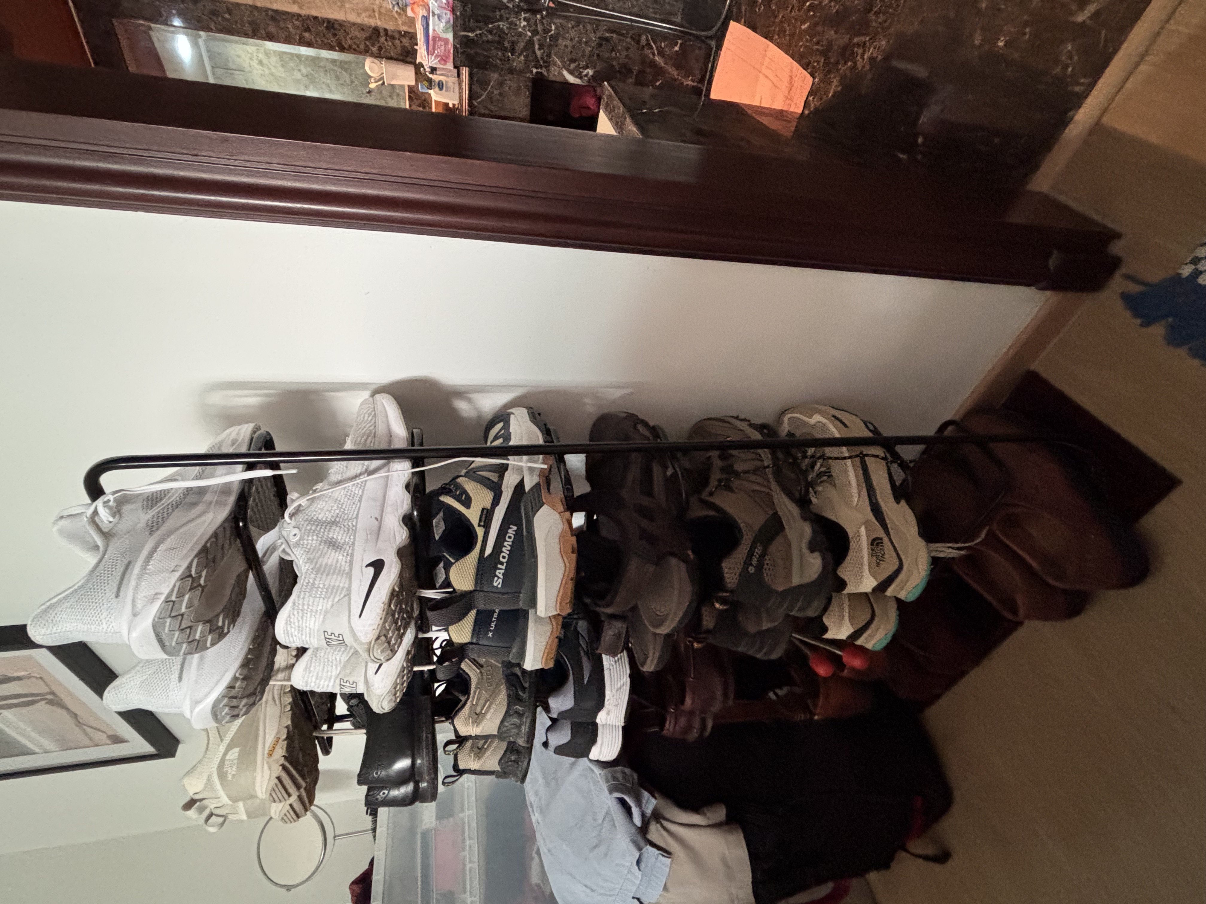 Chester Shoe Rack - Black, Walnut
