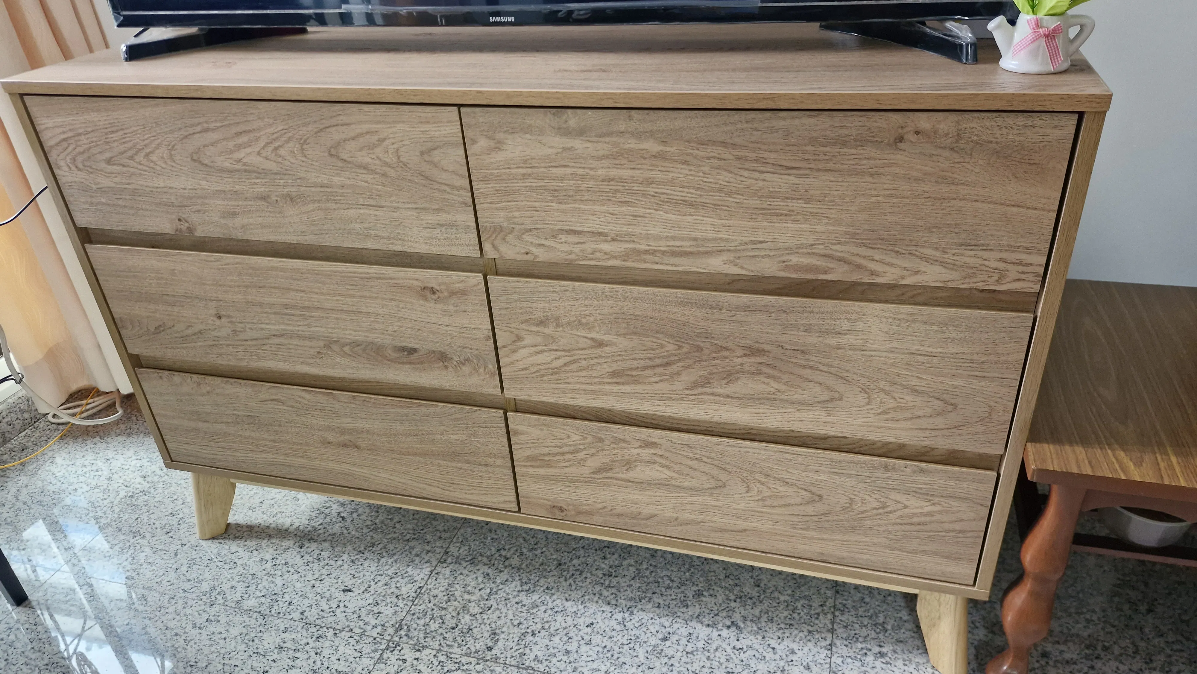 Herschel 6 Drawer Chest 1.2m - Natural