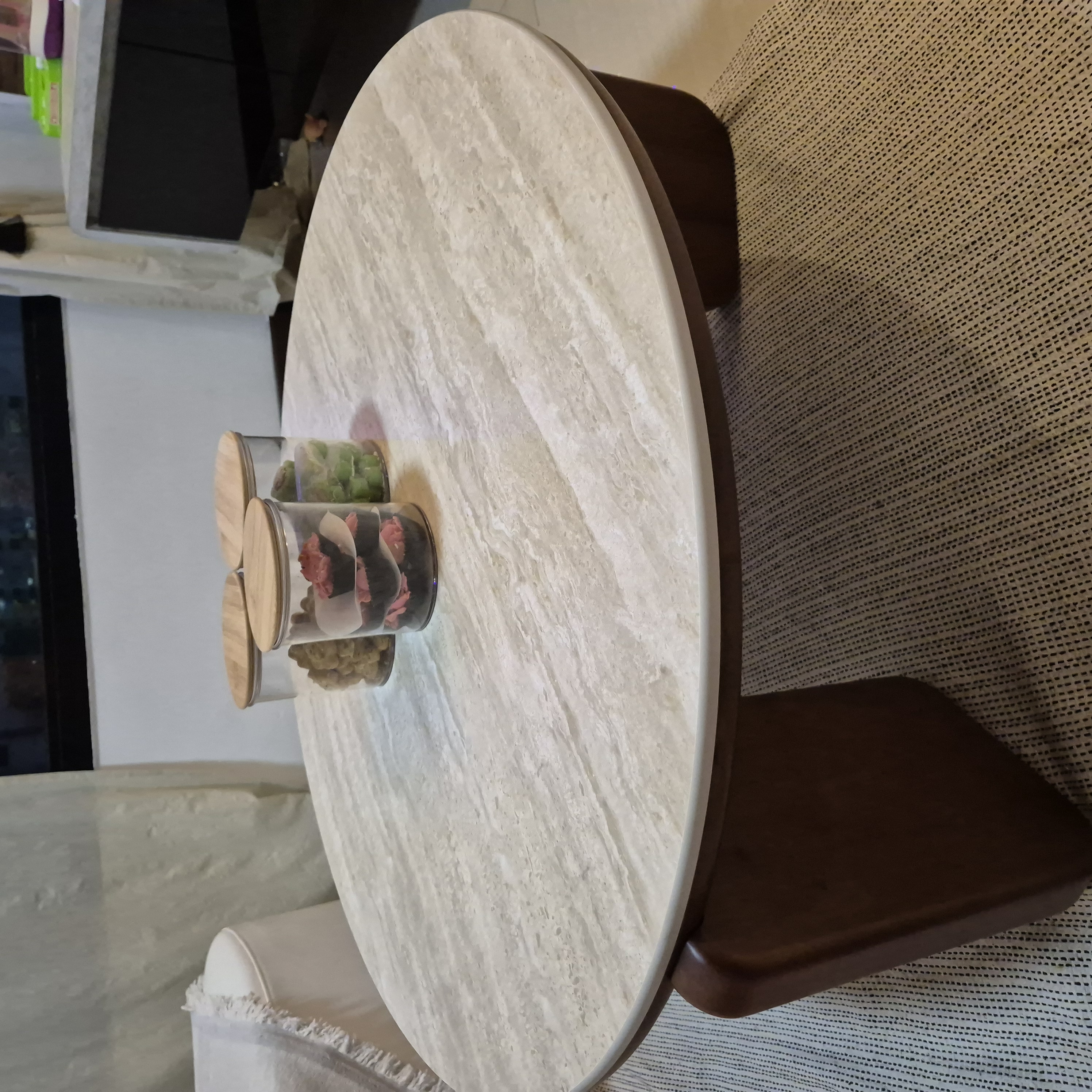 Customer home photo 6: Love the details of the table top. The unique design of the legs too