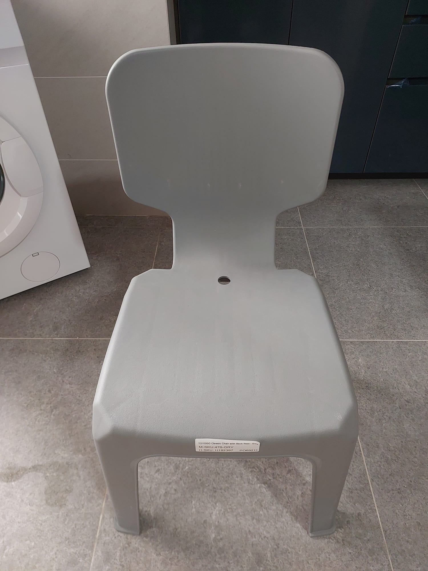 Customer home photo 1: Chair quality is good. No visible issues with the chairs. Overall satisfied.