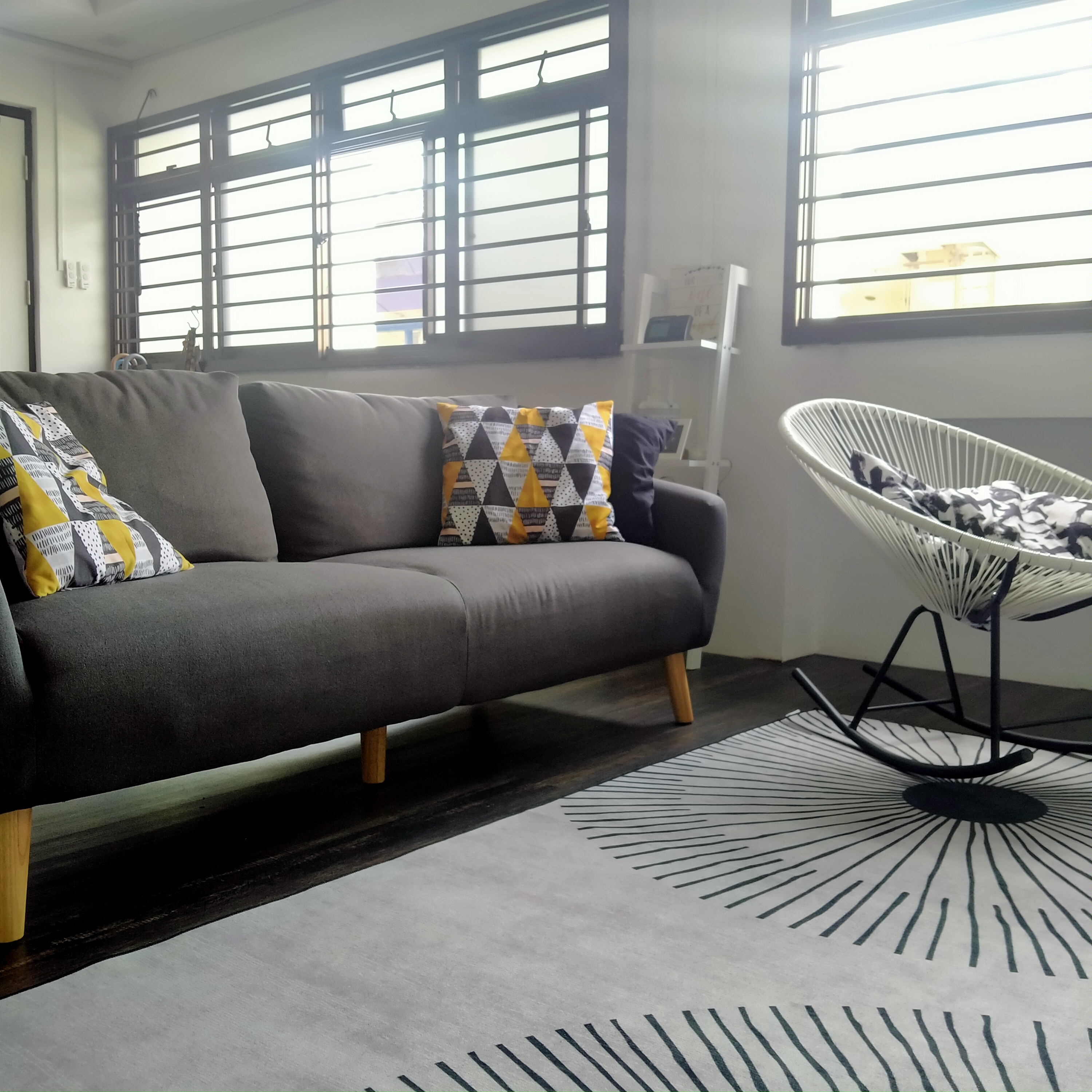 Customer home photo 19: The color is abit lighter than the pic. Love the velcro to hold the cushion.