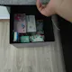 Domo Foldable Storage Cube Ottoman - Grey