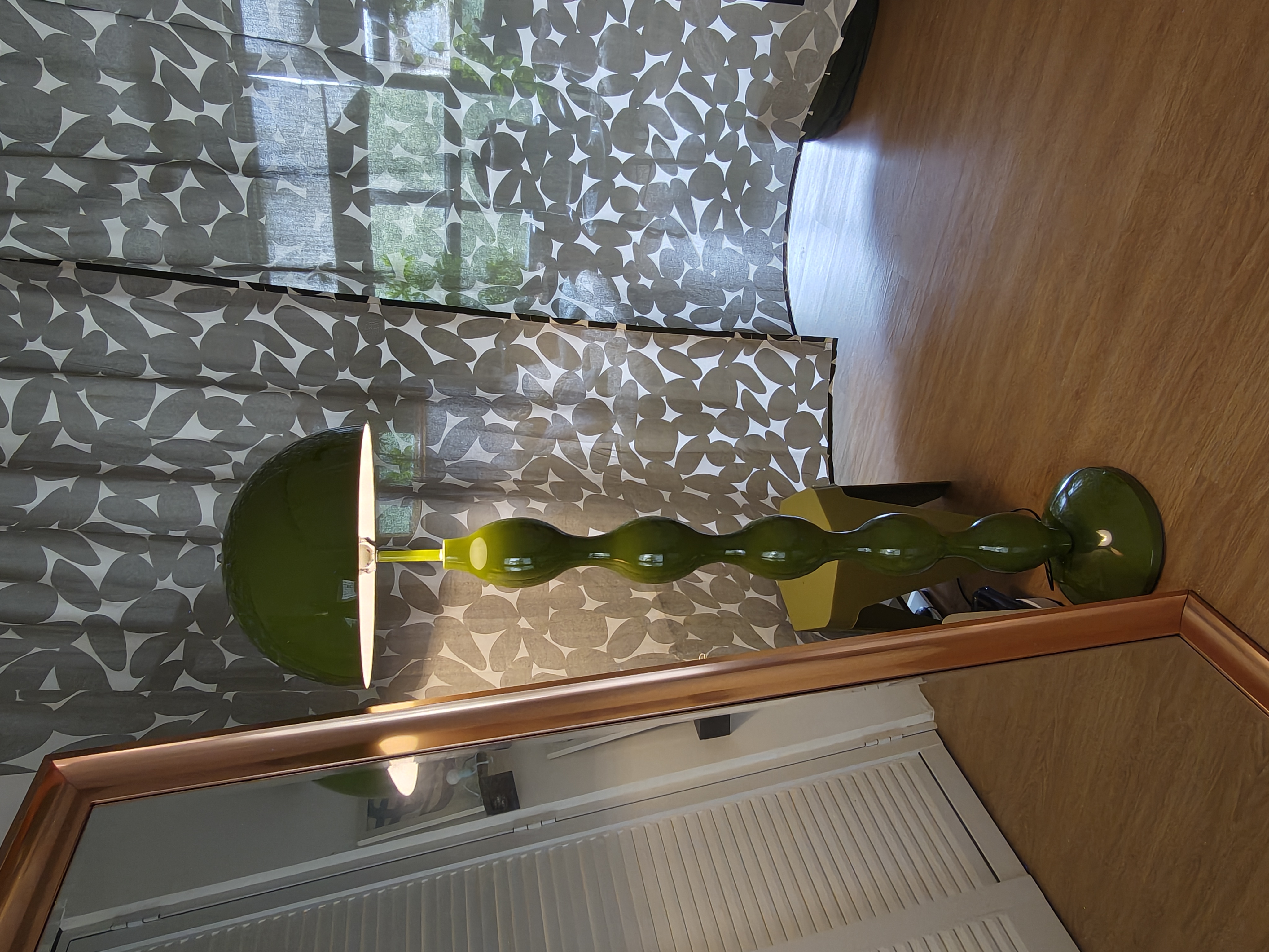 Customer home photo 10: Thank you for the prompt delivery. The lamp really fits the theme of my apartment. Only hiccup was fixing the lamp without any manual instructions but was able to after awhile.