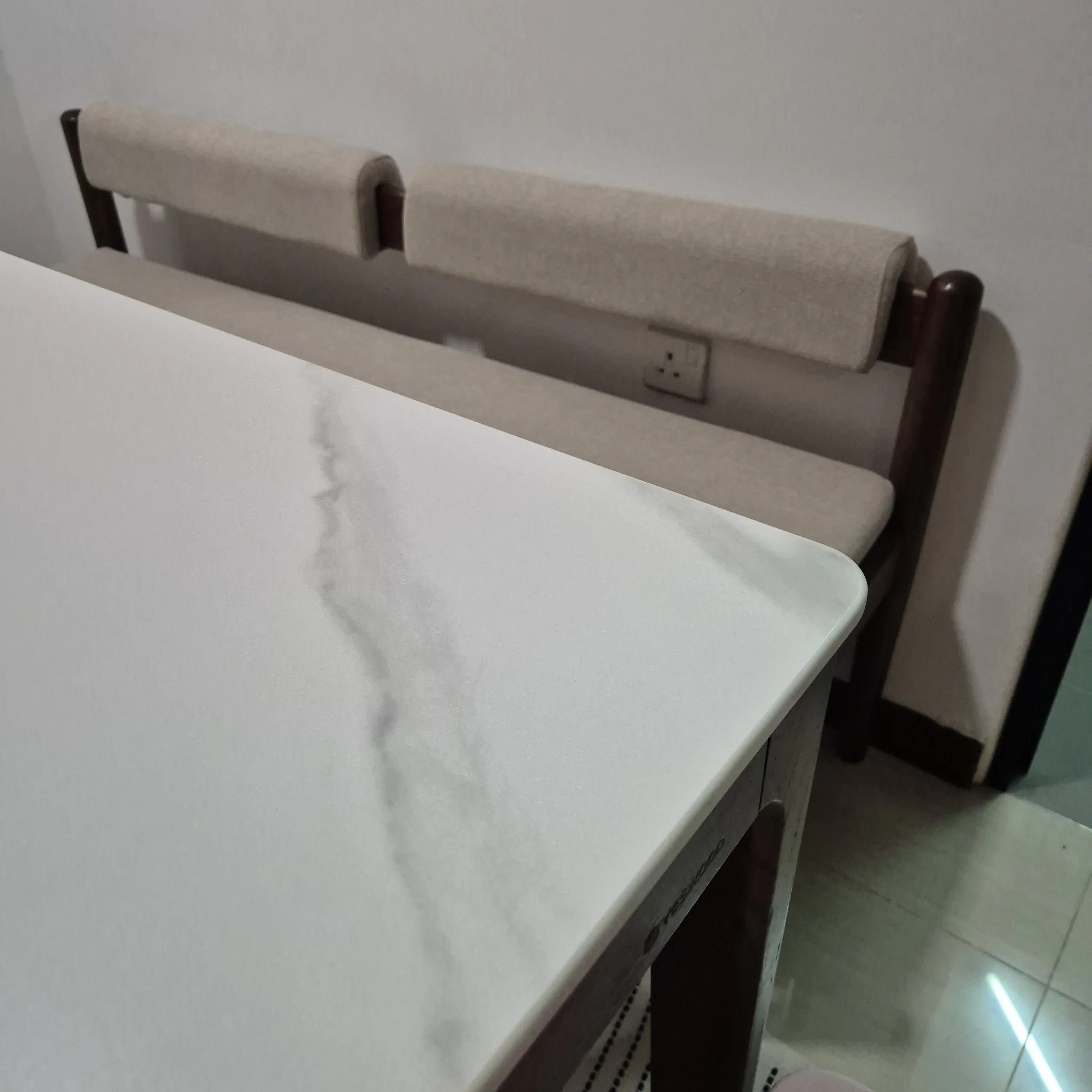Customer home photo 3: Bought the set along with chairs n bench. Loving the whole combination and materials used.