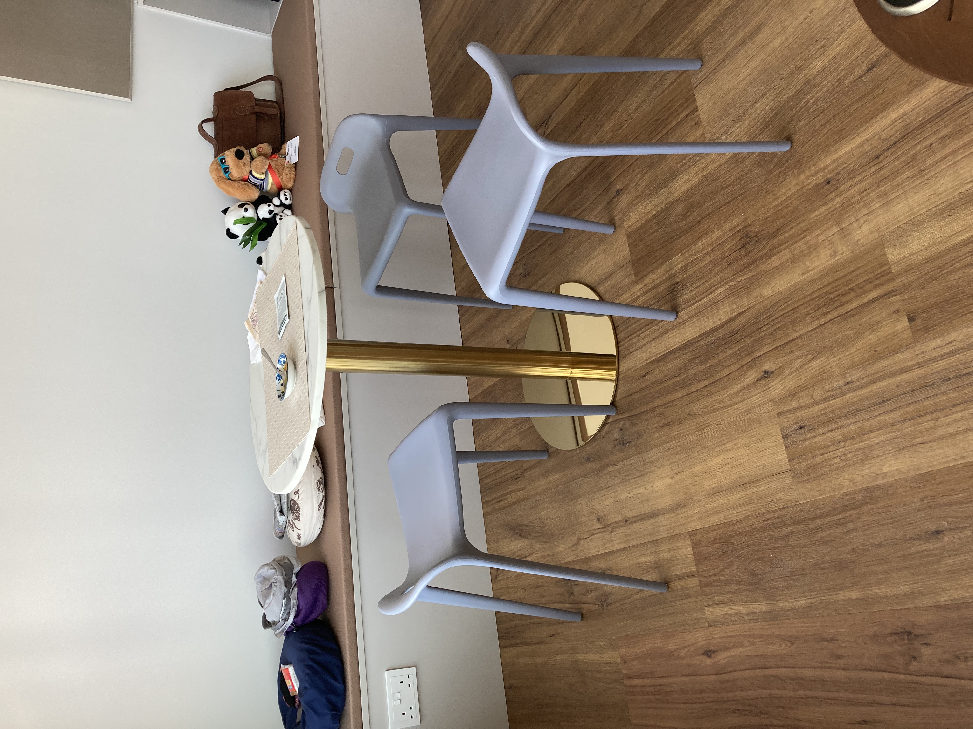 Customer home photo 4: Save space while at the same time, good to sit on. Only thing is perhaps I was expecting a darker shade of grey
