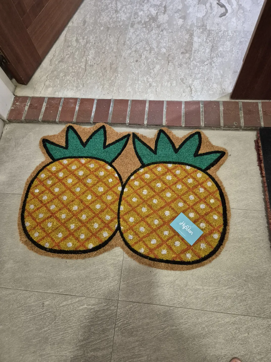 Customer home photo 1: Mat is good quality, well made. Bright colour. Value for money.